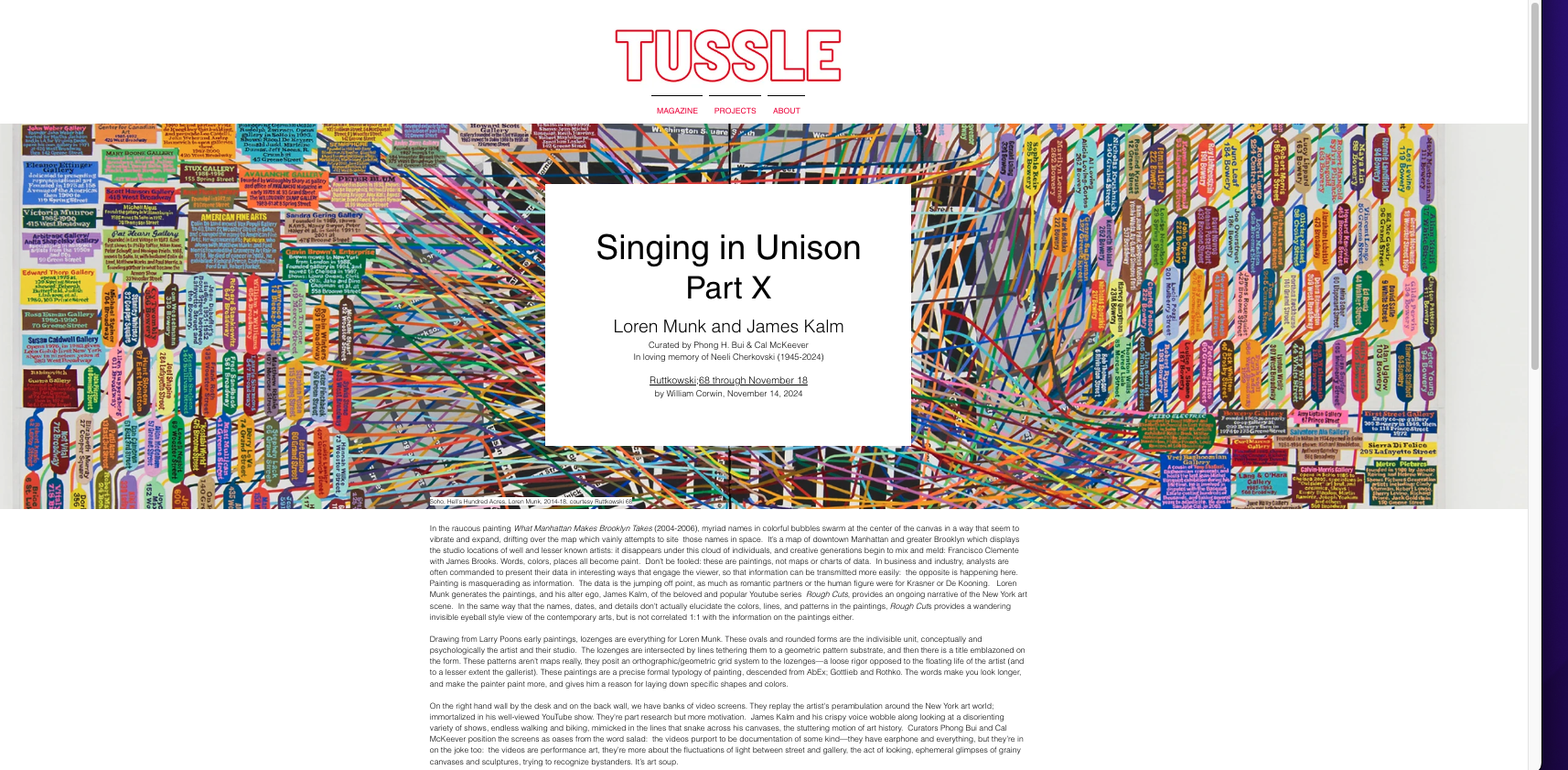 Tussle Magazine screenshot featuring Soho: Hell’s Hundred Acres 1960-2000