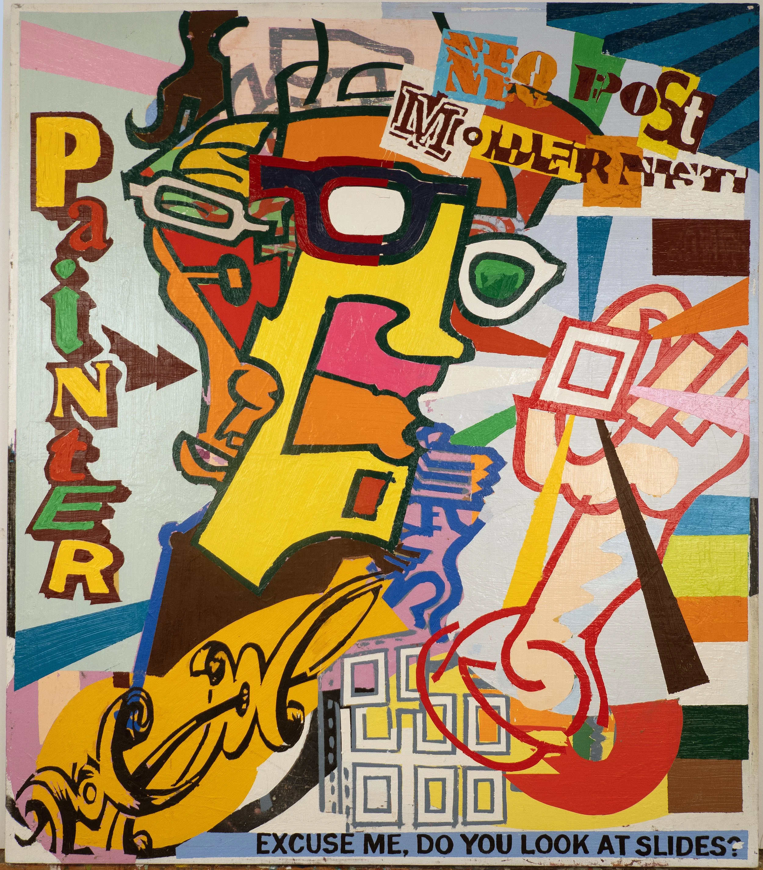 Neo-Post Modernist Painter, 42 x 36 in