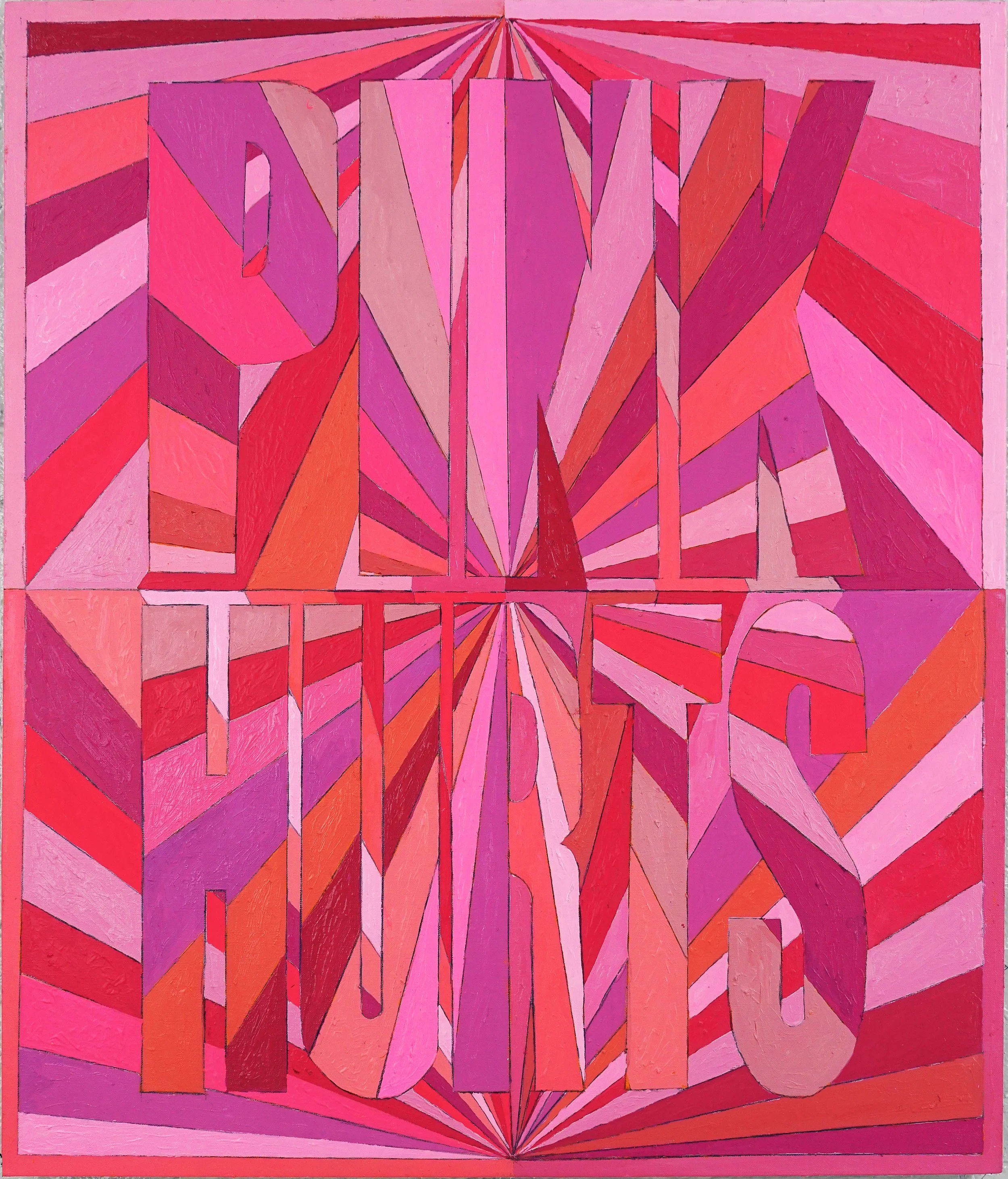 Pink Hurts, 42 x 36 in