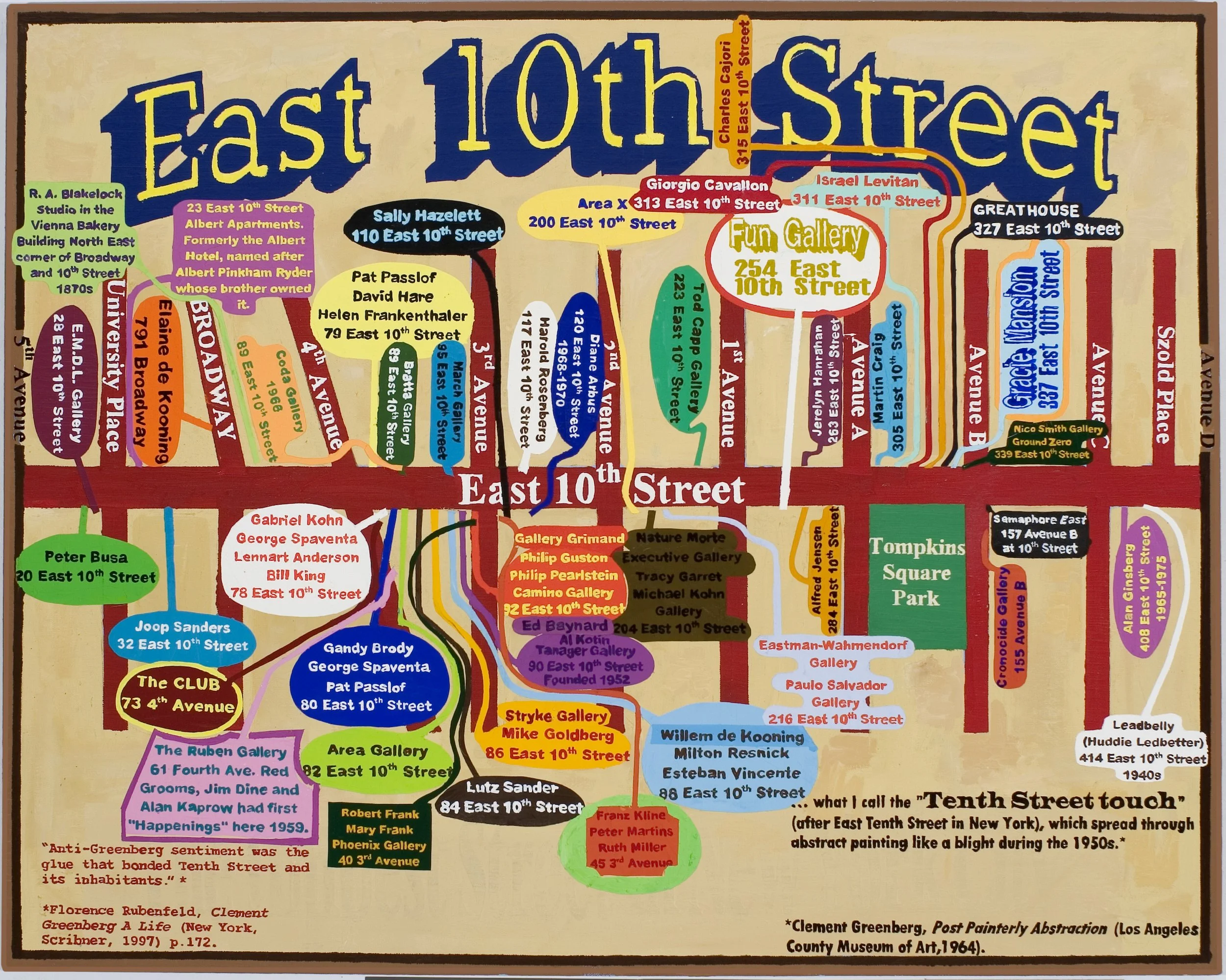 East 10th Street, 48 x 60 in
