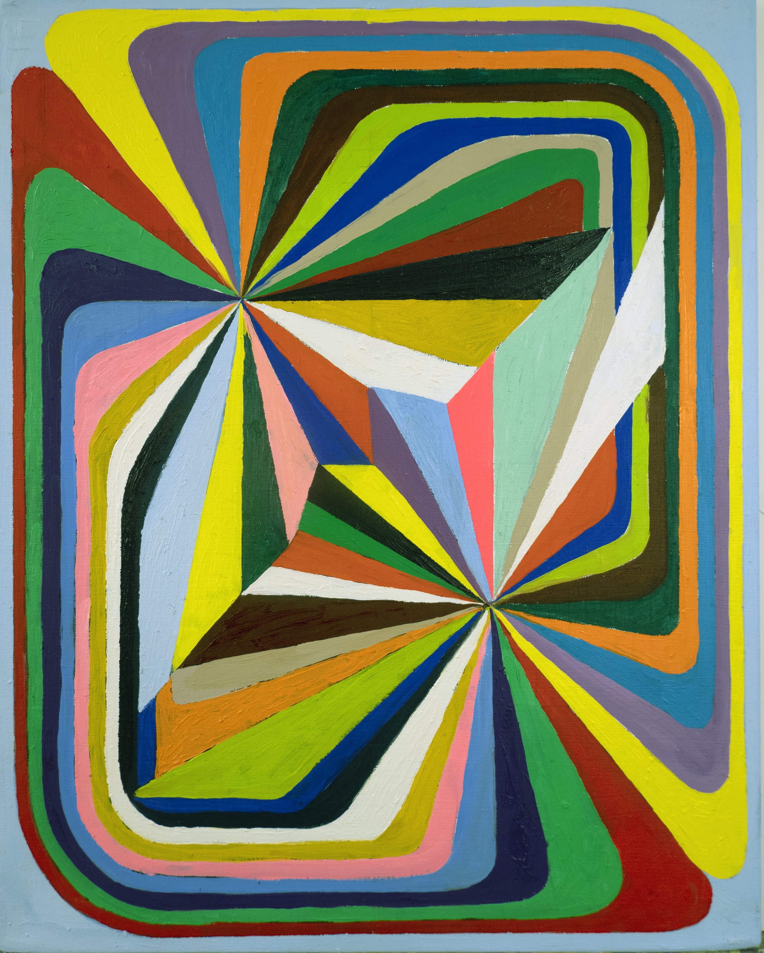 Burst Abstraction III (Study), 30 x 24 in