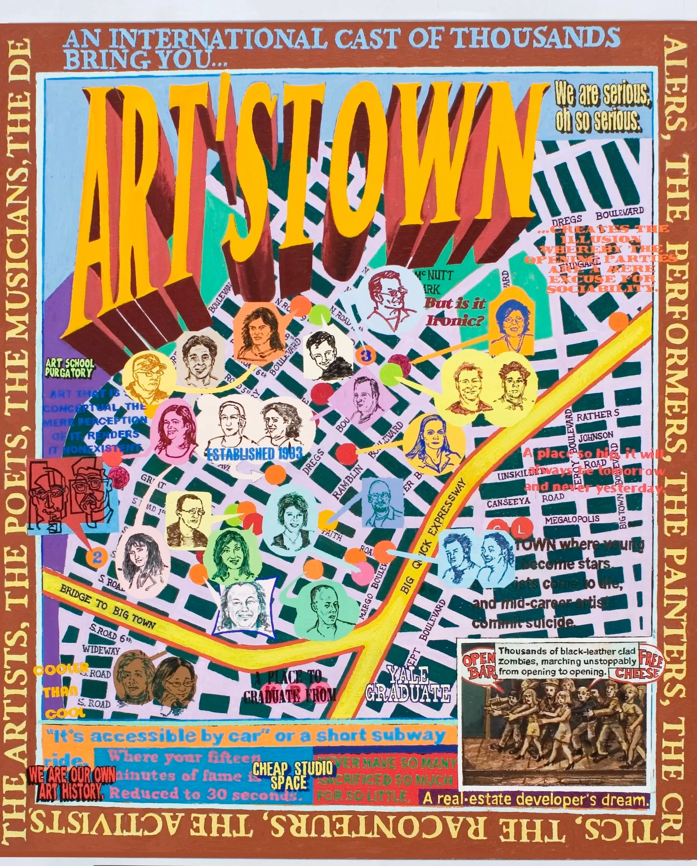 Art'sTown, 68 x 58 in