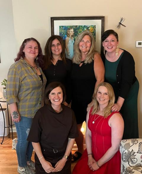 Lori (back row third from left) with Jessica’s childhood friends