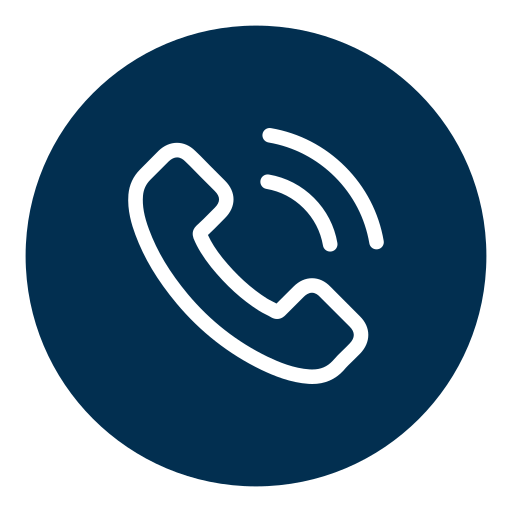 Icon of a telephone receiver, indicating a call or phone function.