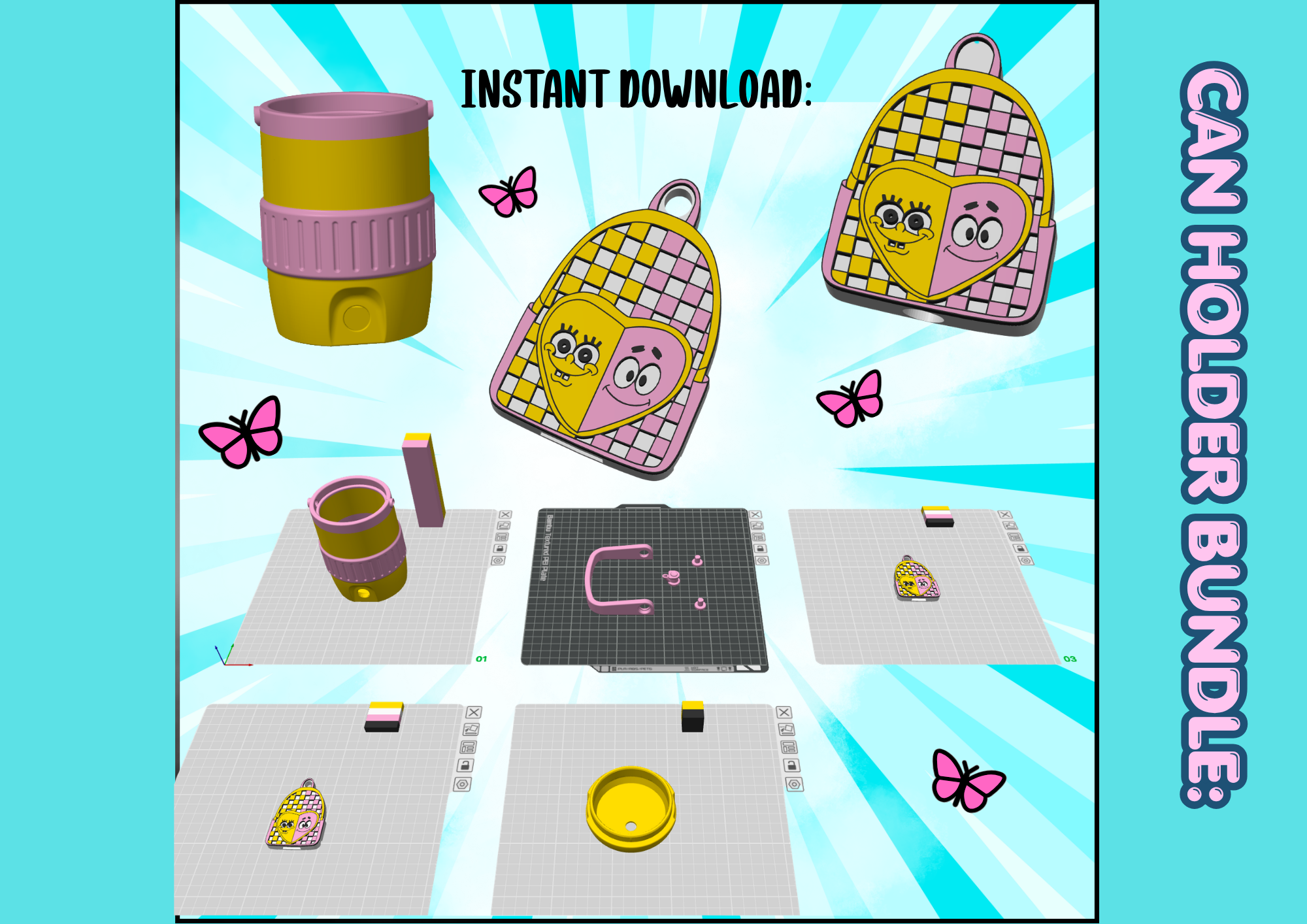 SPONGEBOB CAN HOLDER