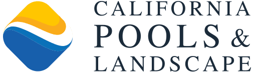 Logo of California Pools & Landscape with a stylized pool design