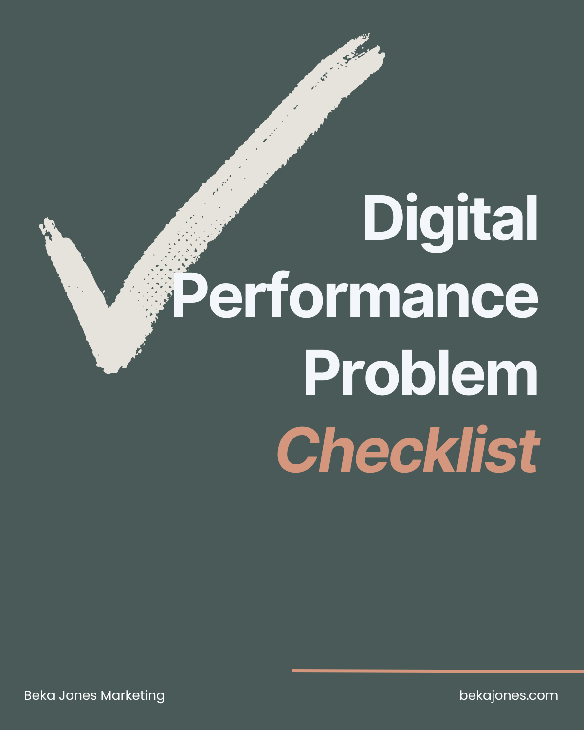 Digital performance checklist front page