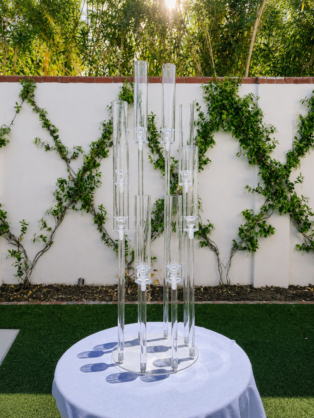 8 Arm acrylic candlestick holder