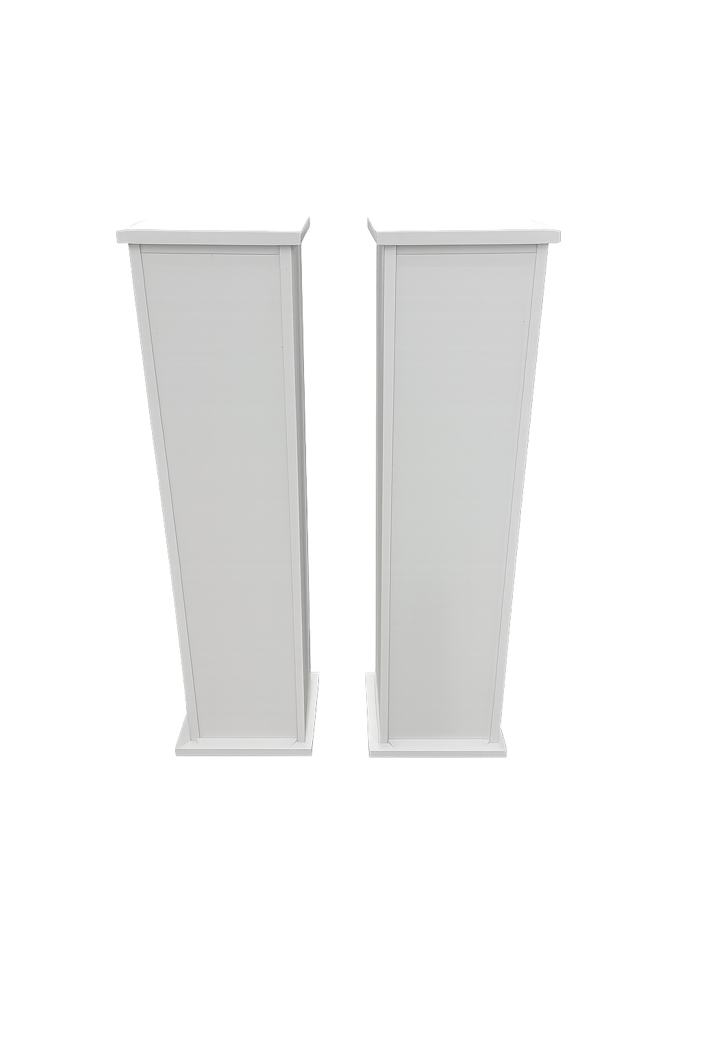 White Wood Pedestals