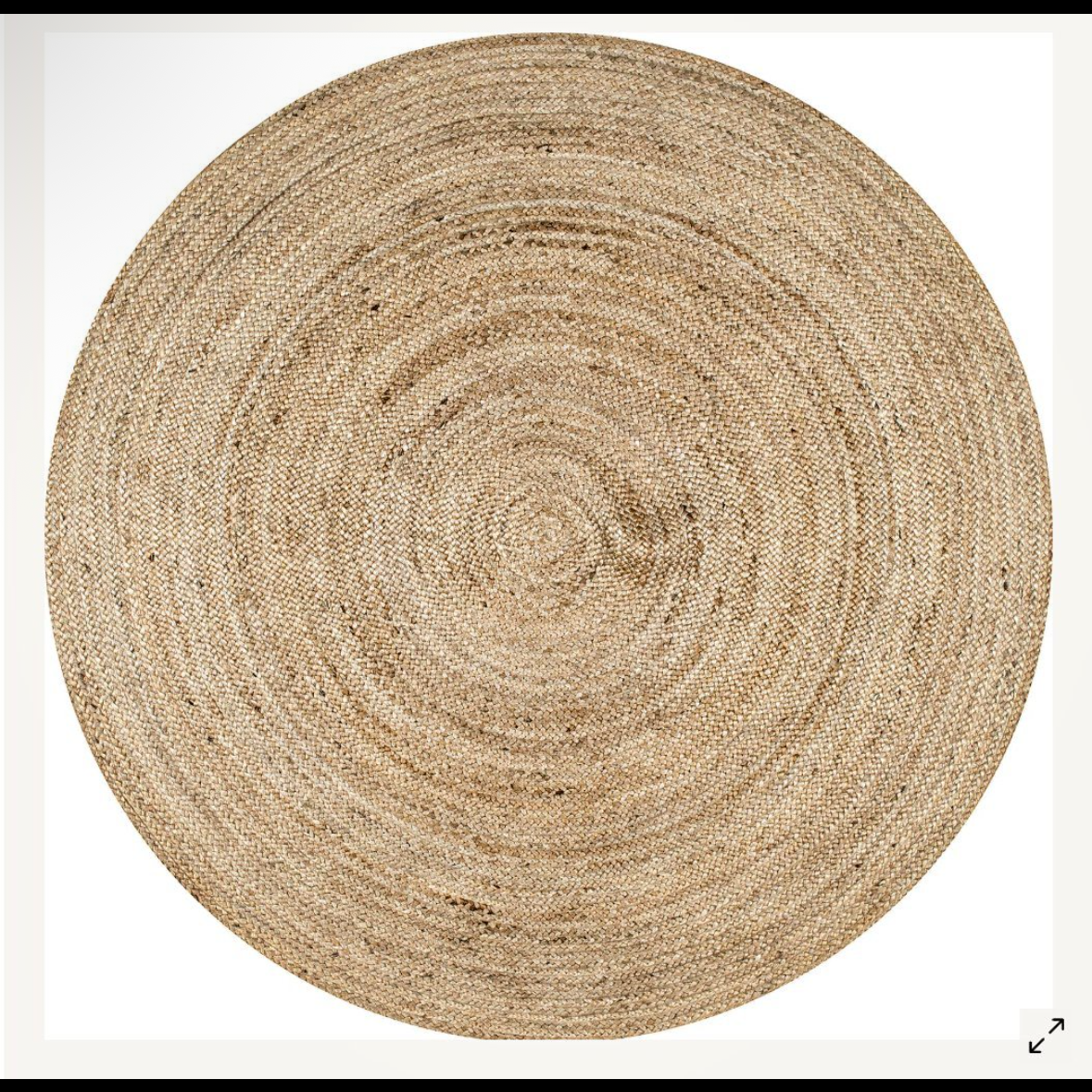 8FT jute rug