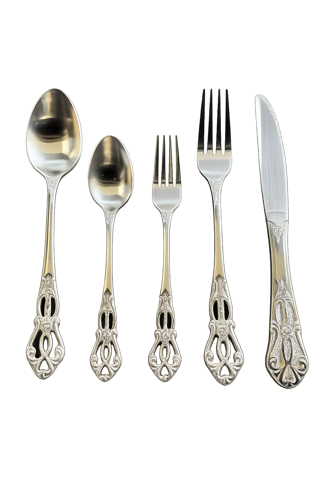 Silver cutlery set