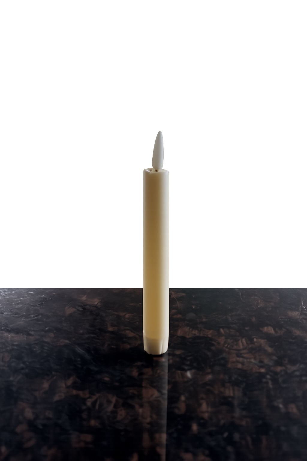 6.5" Ivory flameless candlesticks