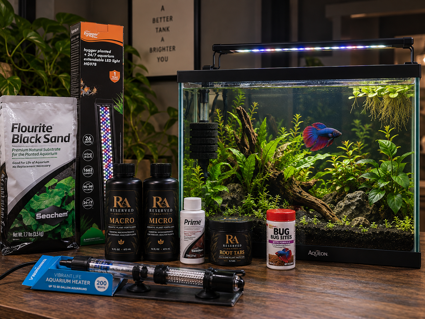 Betta Reserve | 5 Gallon Complete Aquarium Package