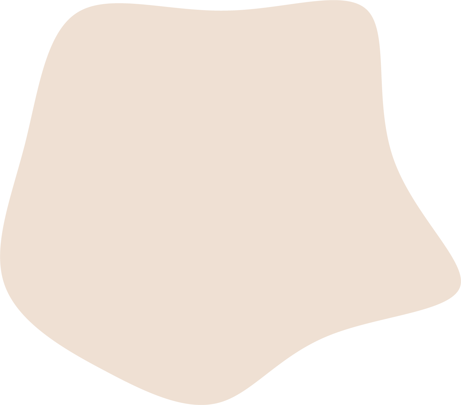 A irregularly shaped, beige-colored rock or stone with a smooth surface.