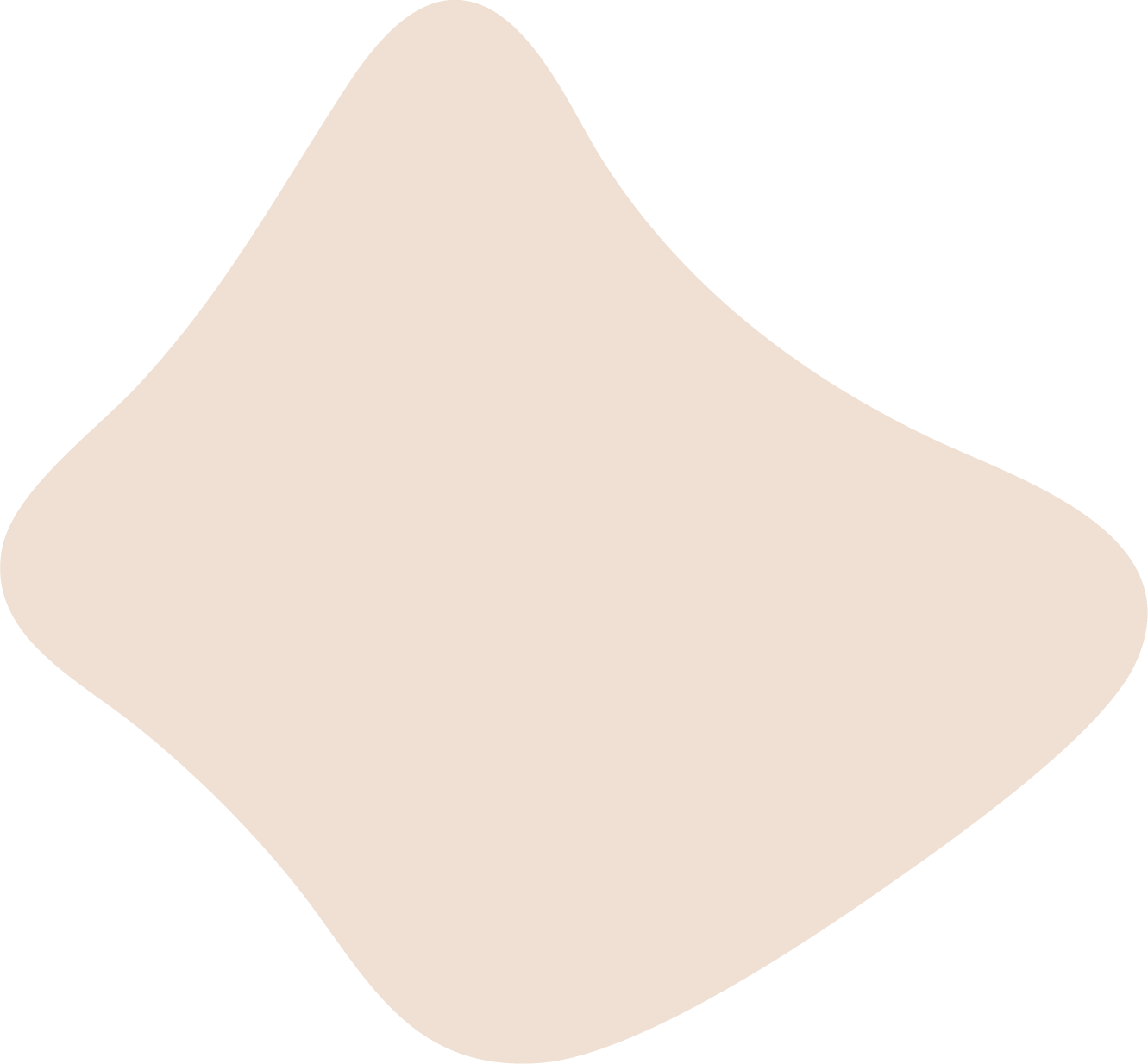 Light-colored rounded cube with smooth surface and shadow