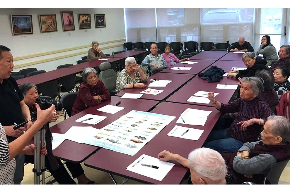 Workshop at the Hamilton Madison senior residence at Two Bridges