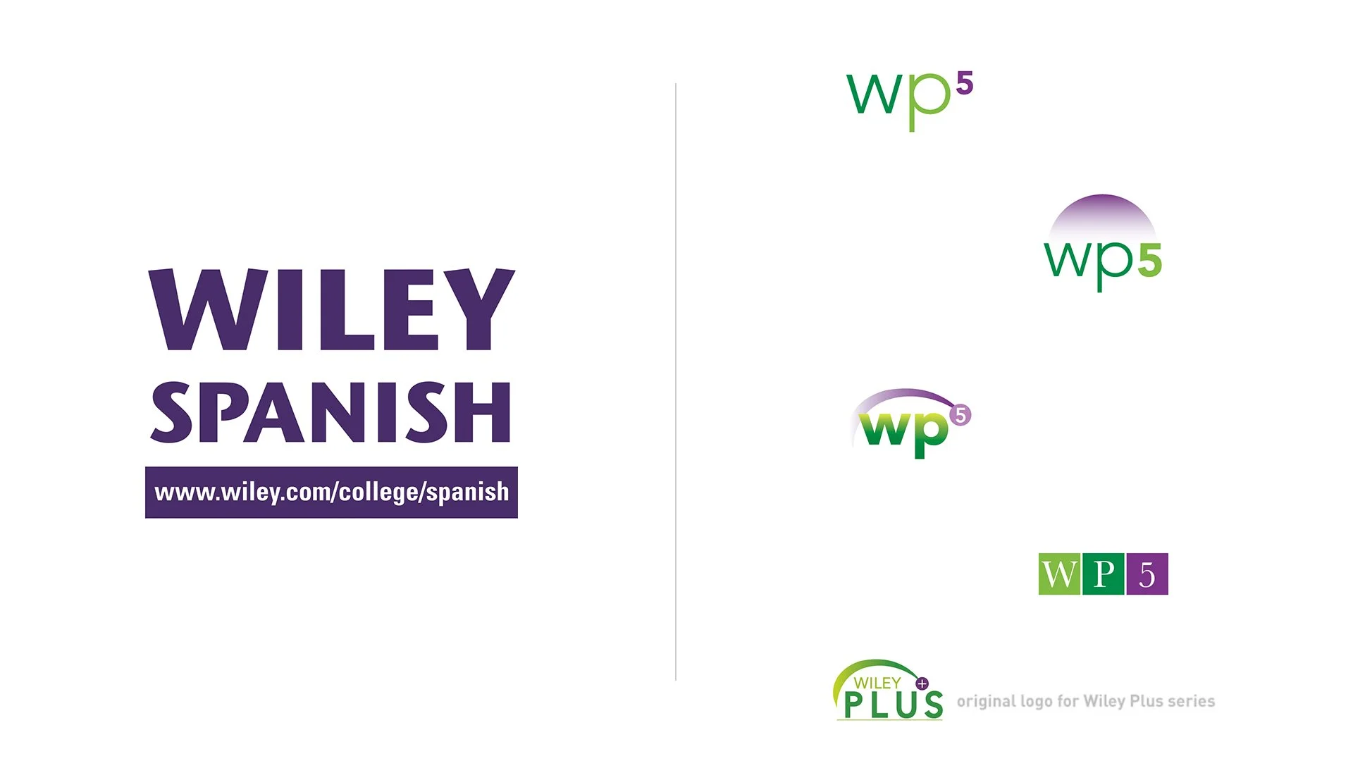 Wiley Spanish logo, Wiley Plus 5 logo exploration