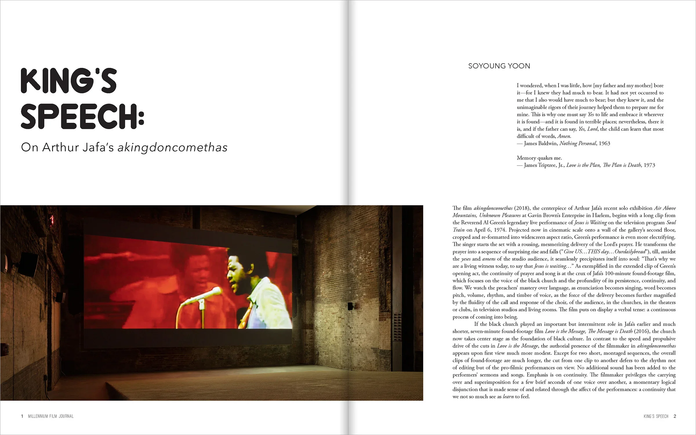 Article spread