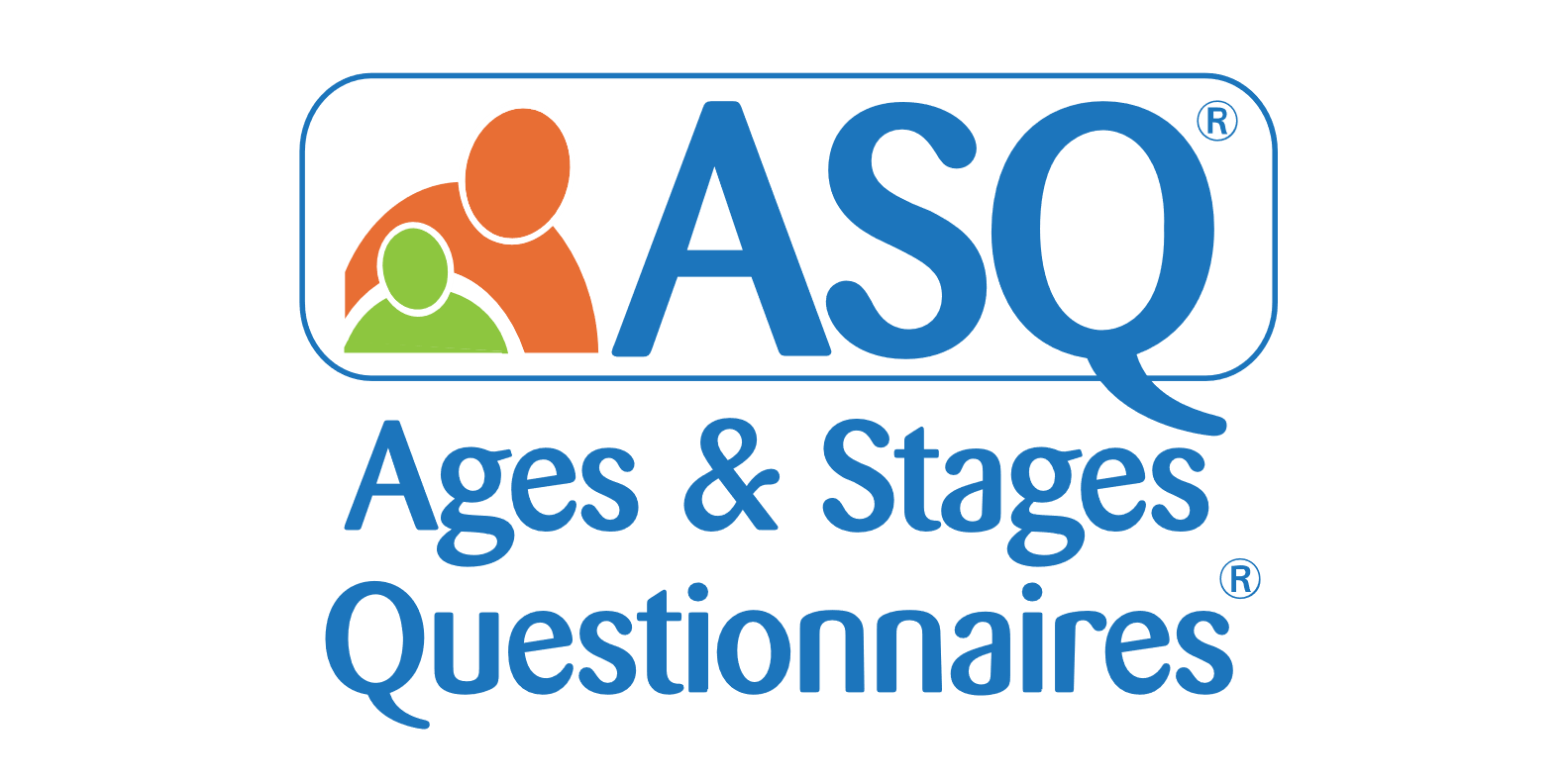 Logo for Aso Ages & Stages Questionnaires, featuring stylized figures and text.