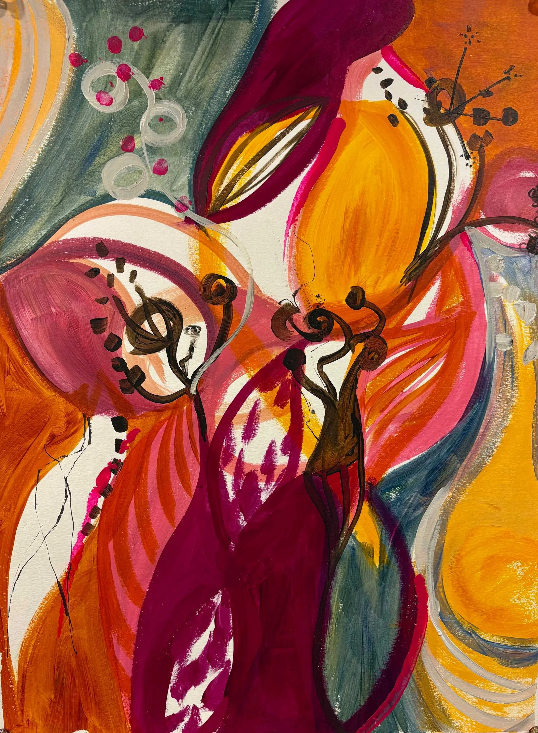 Steadfast Stamens-18x24 on paper-$425