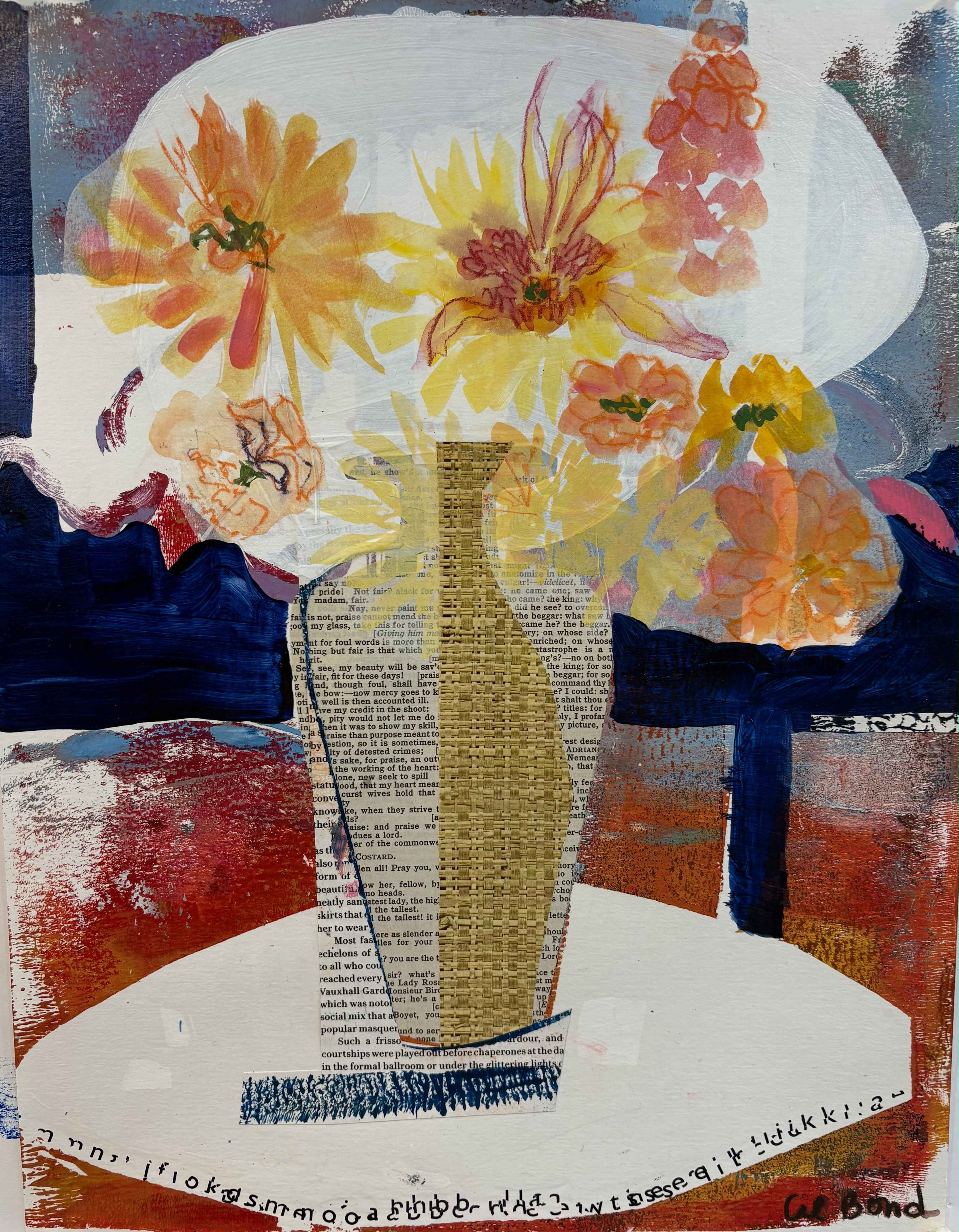 Vase in a Wickie-11x15 paper-$195
