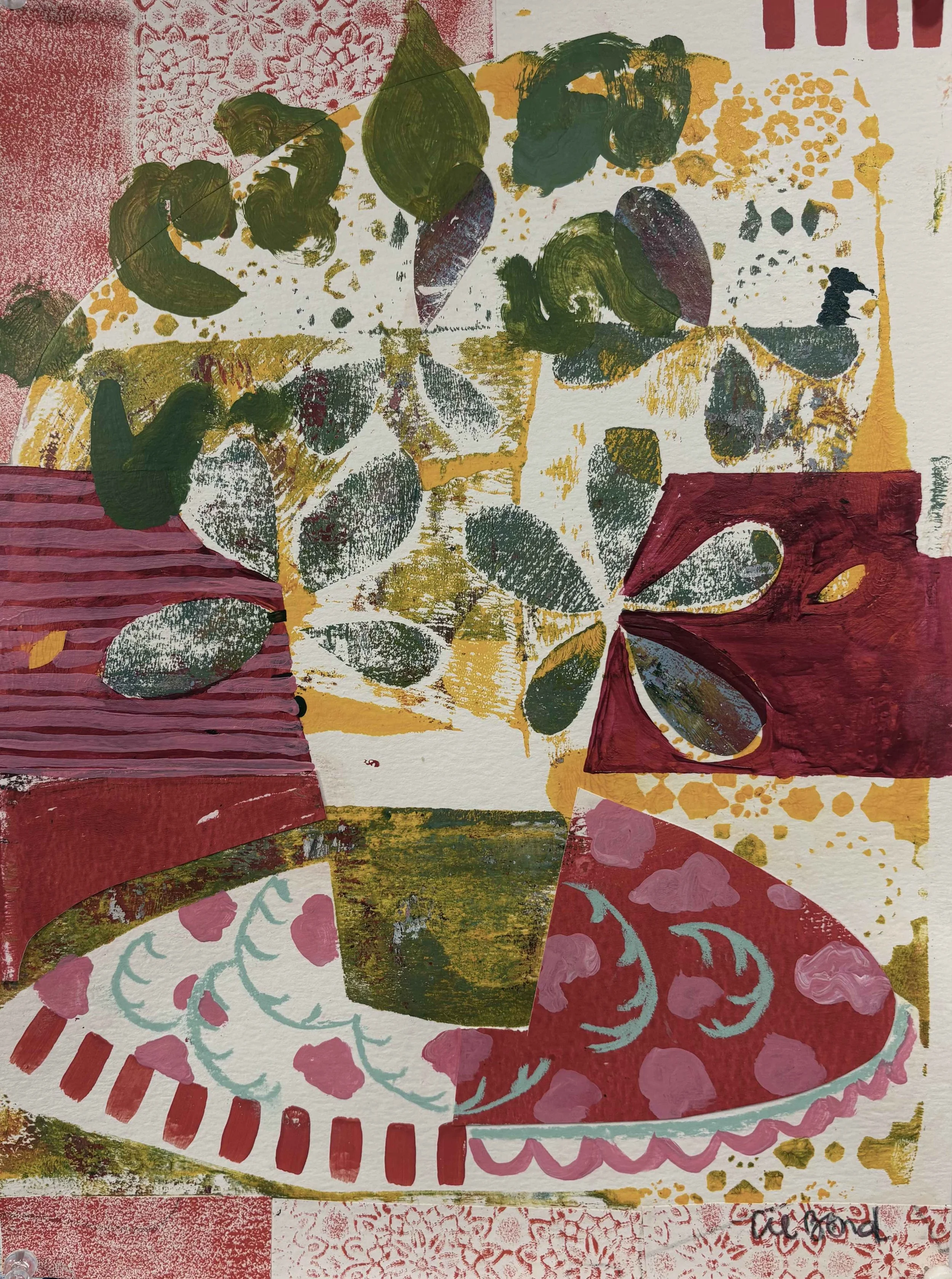 Matisse's Table-11x15 paper-$195
