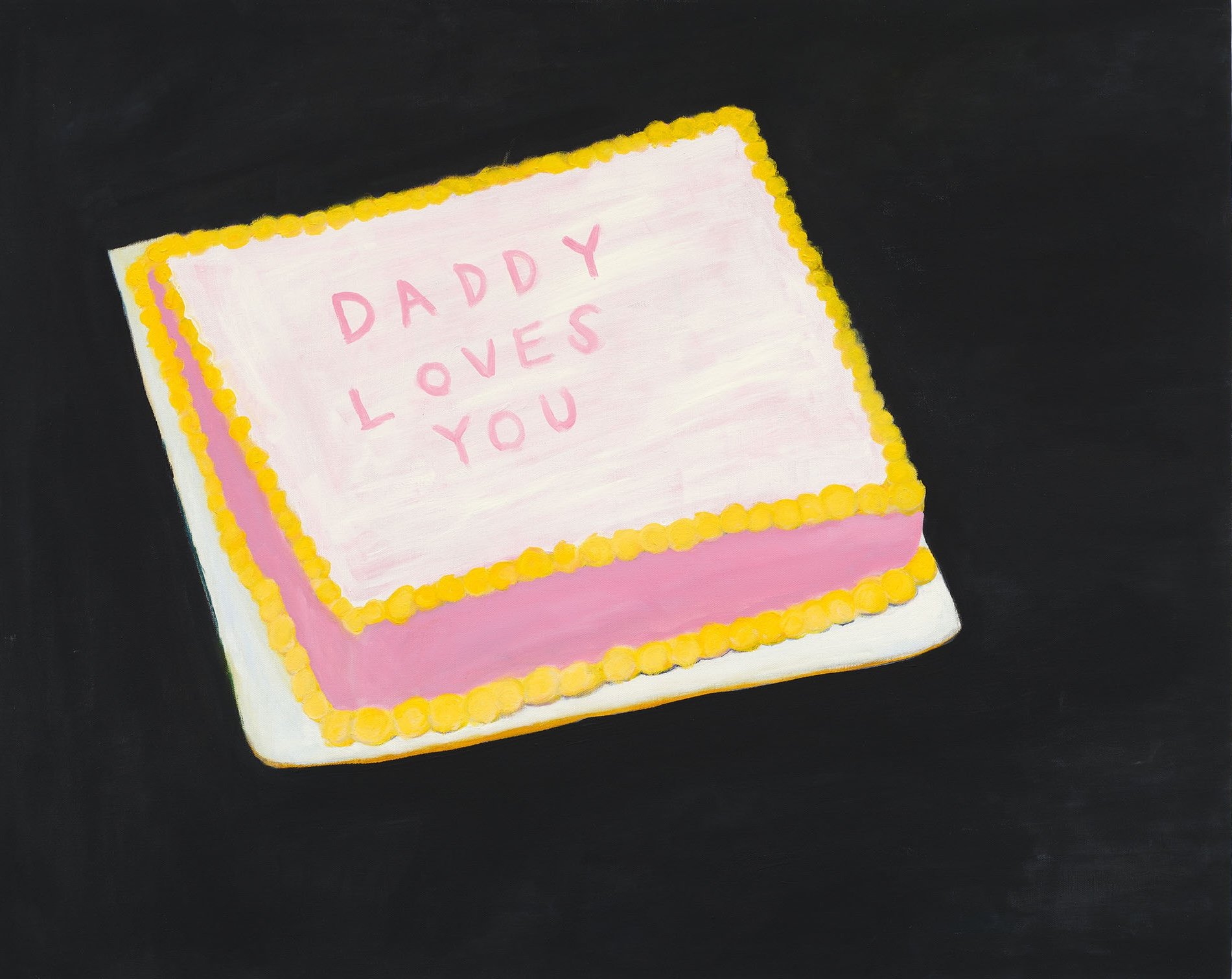 “Daddy Loves You.” 2023. Oil on canvas. 24" x 30"