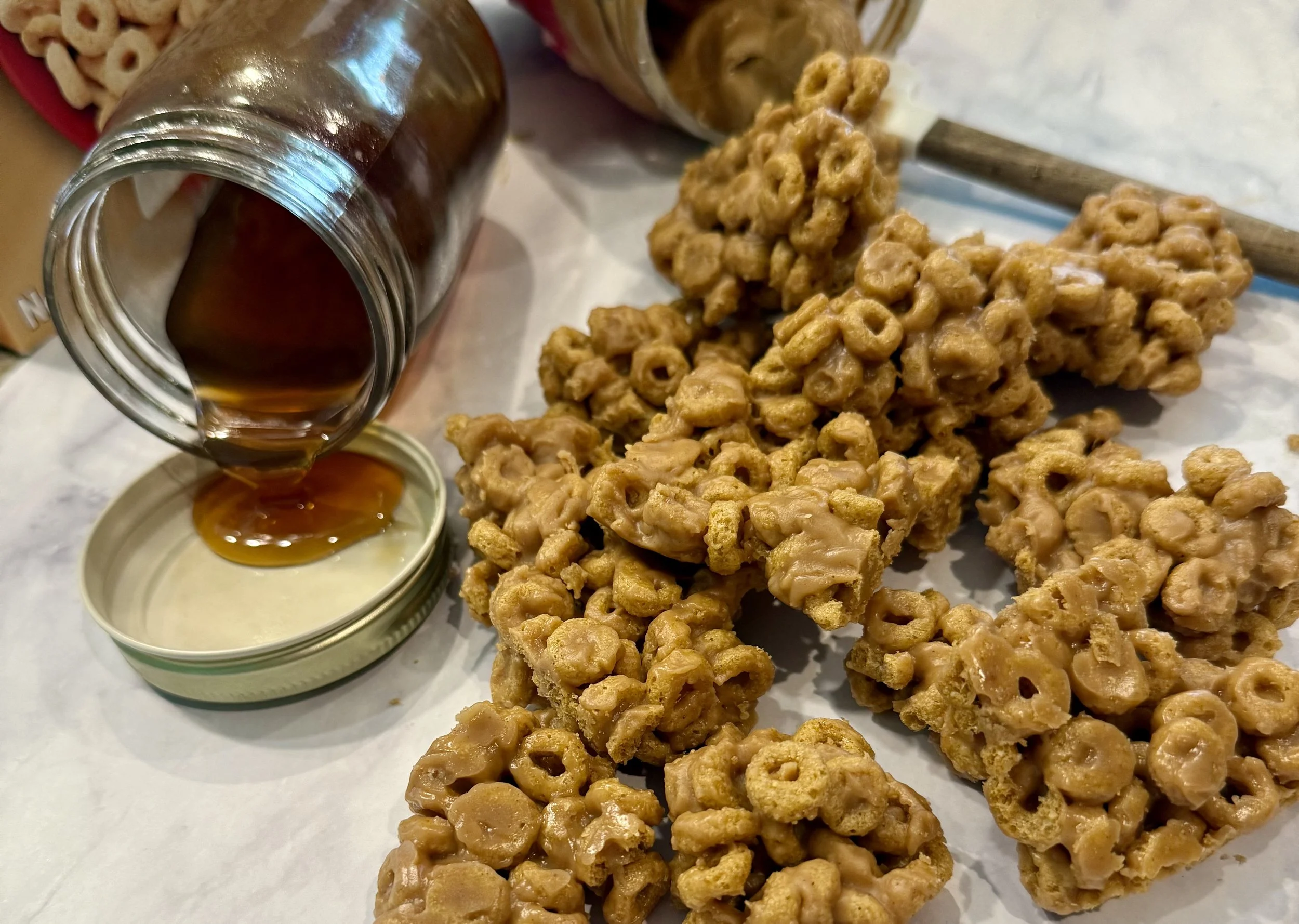Easy 3-Ingredient Peanut Butter Cereal Bars