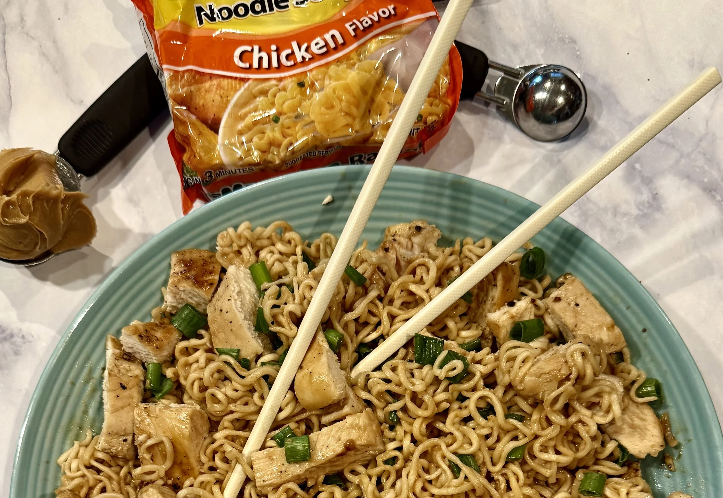 Peanut Butter Chicken Ramen + Community Drive