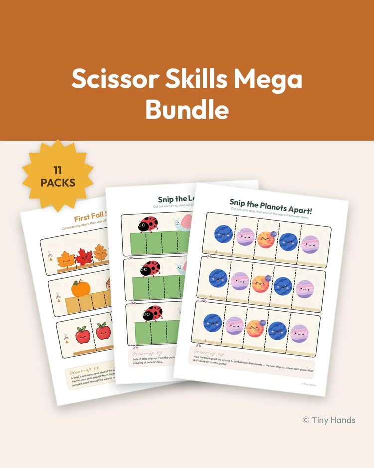 Scissor Skills Mega Bundle printable from Tiny Hands