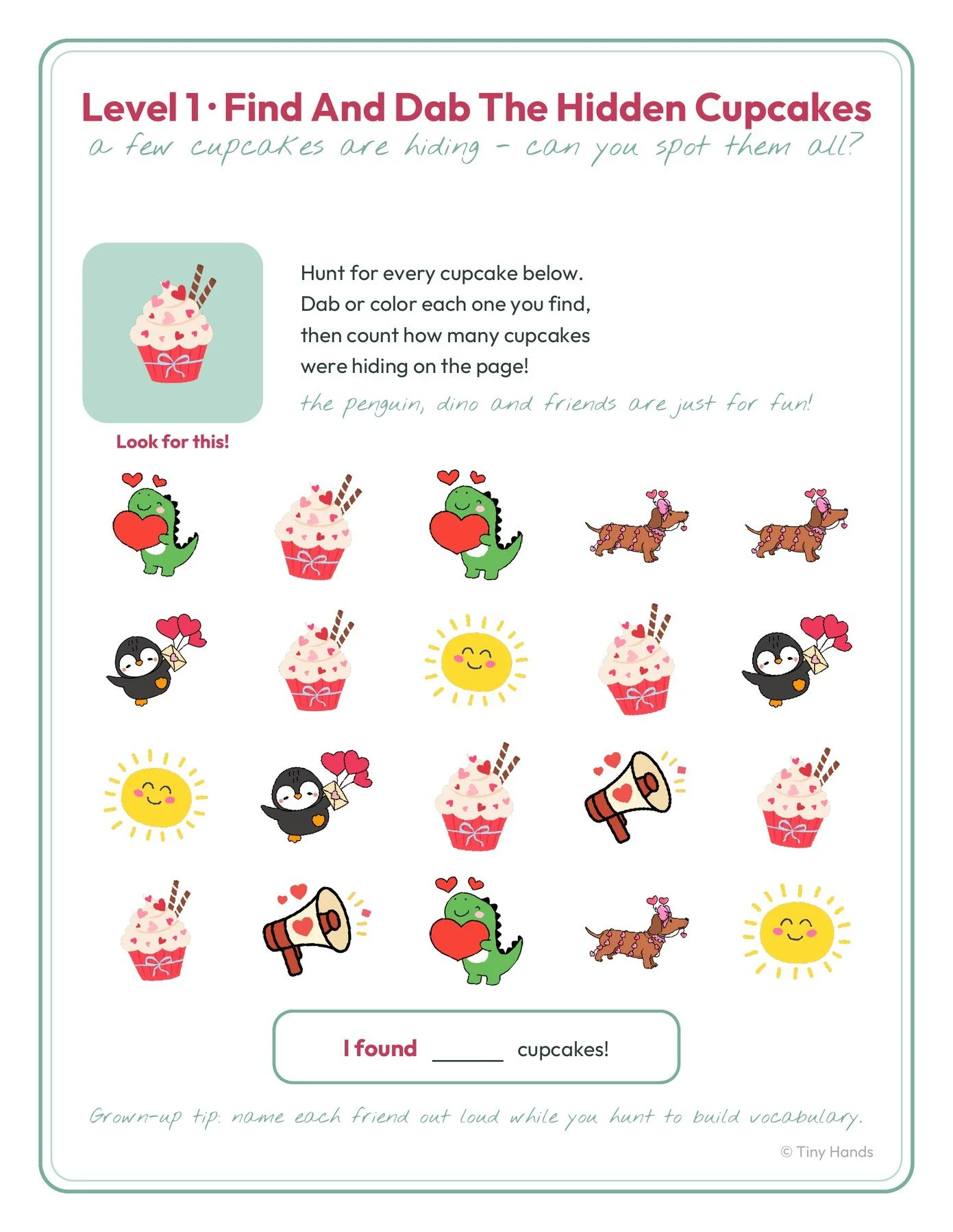 Dab-a-Dot Valentine’s Day Packet