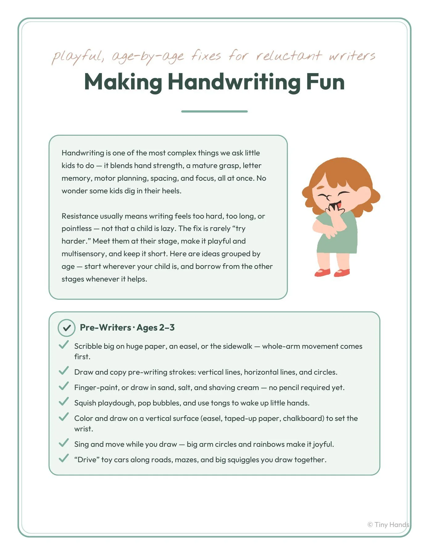 Making Handwriting Fun