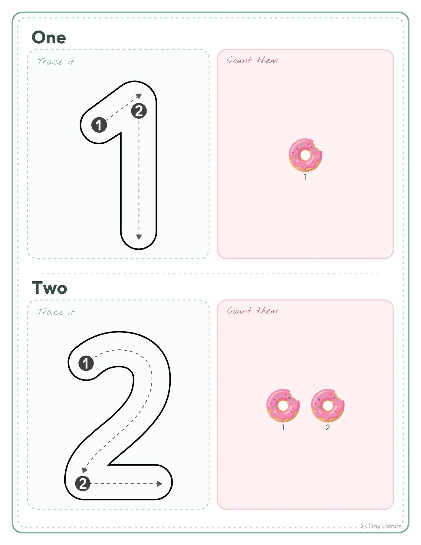 Count the Donuts 1–10