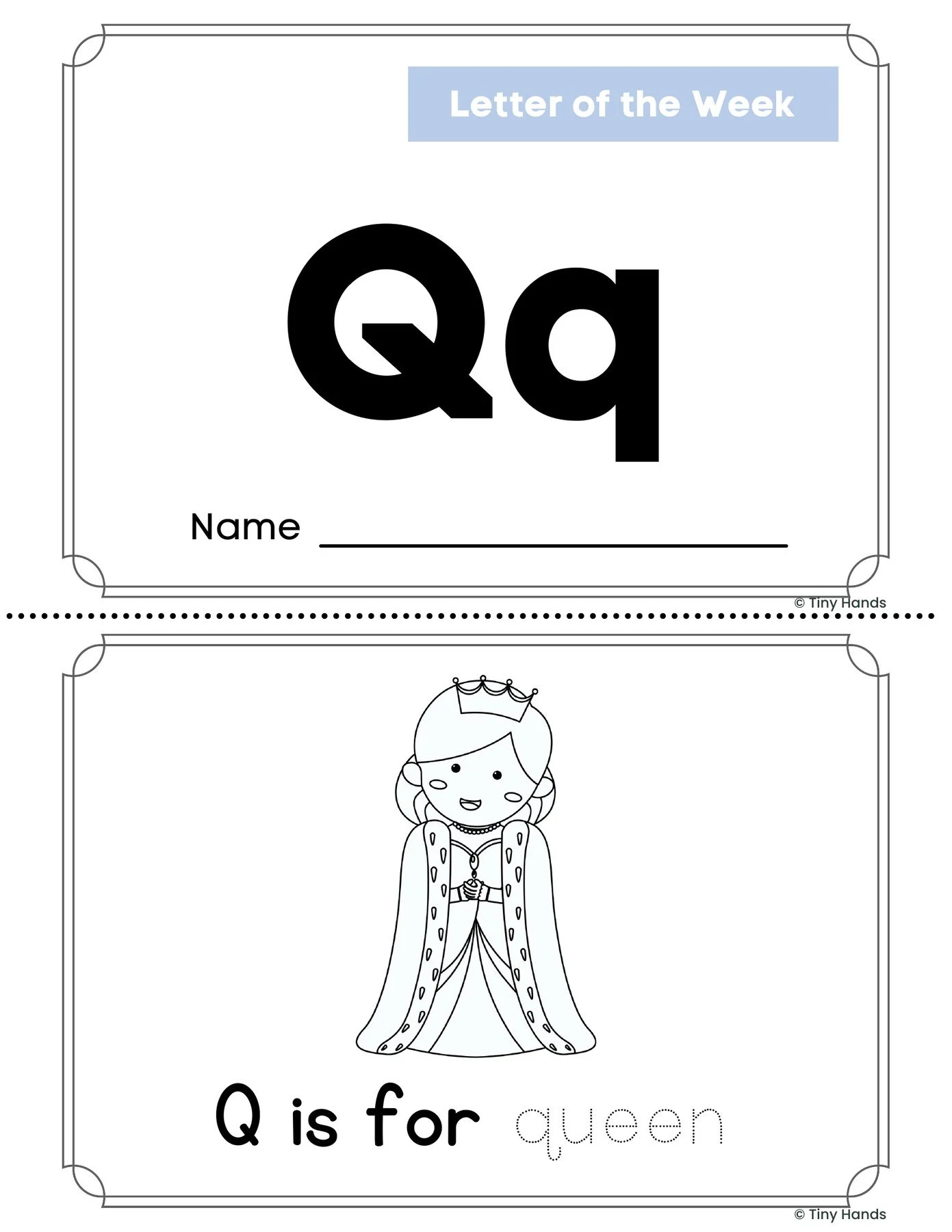 Letter Q Book