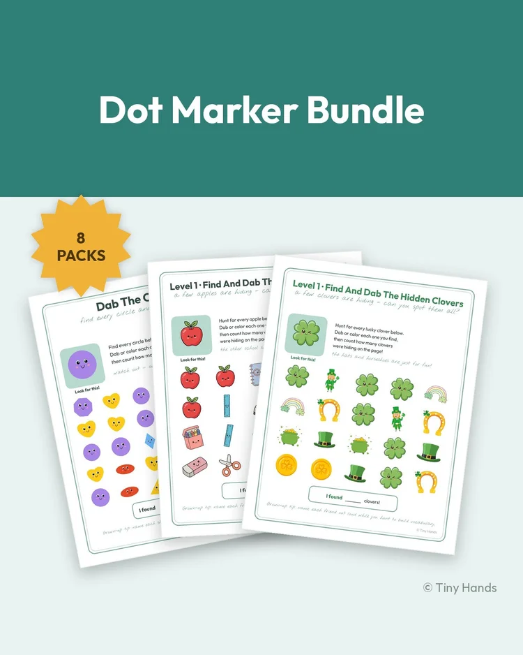 Dot Marker Bundle printable from Tiny Hands