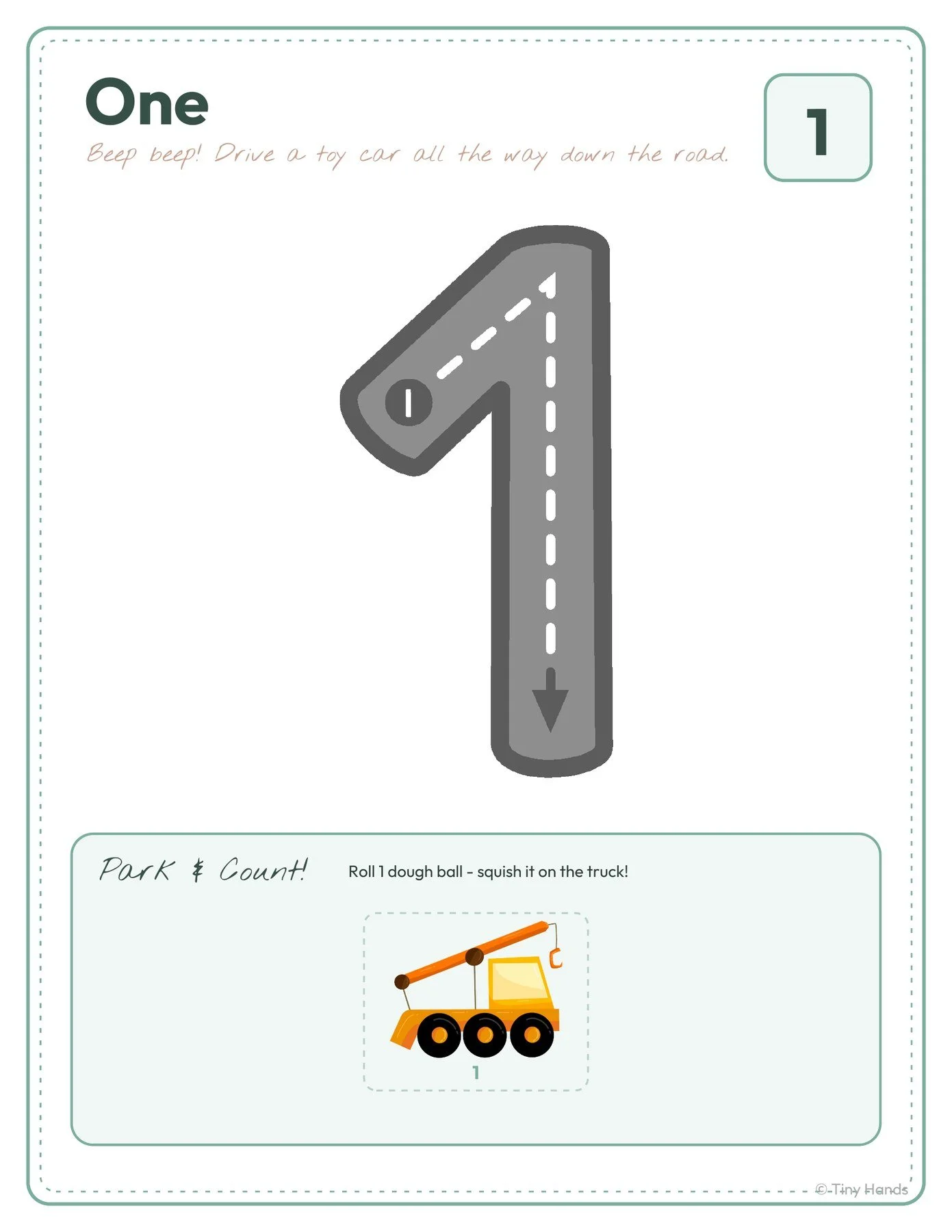 Dough Number Roads 1–10