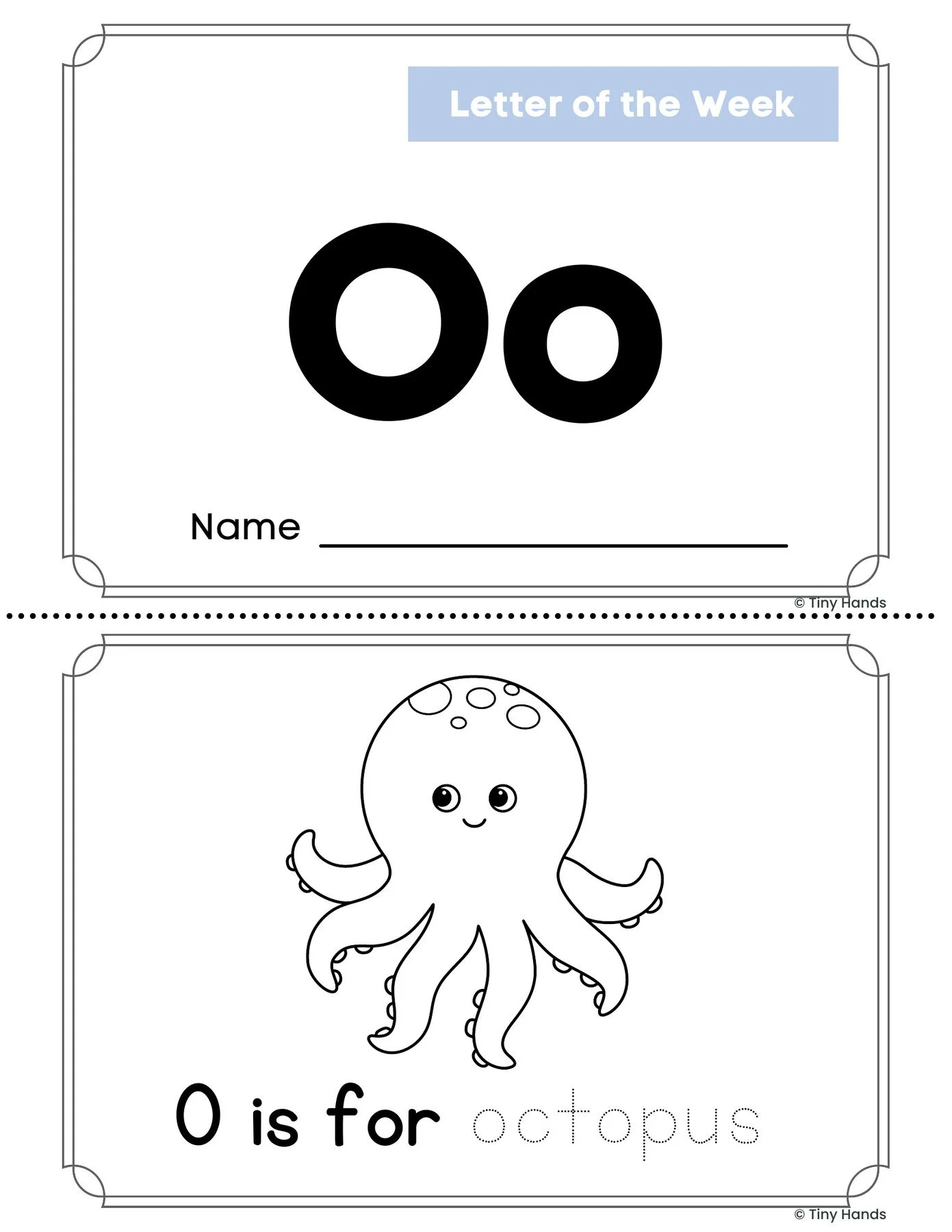 Letter O Book