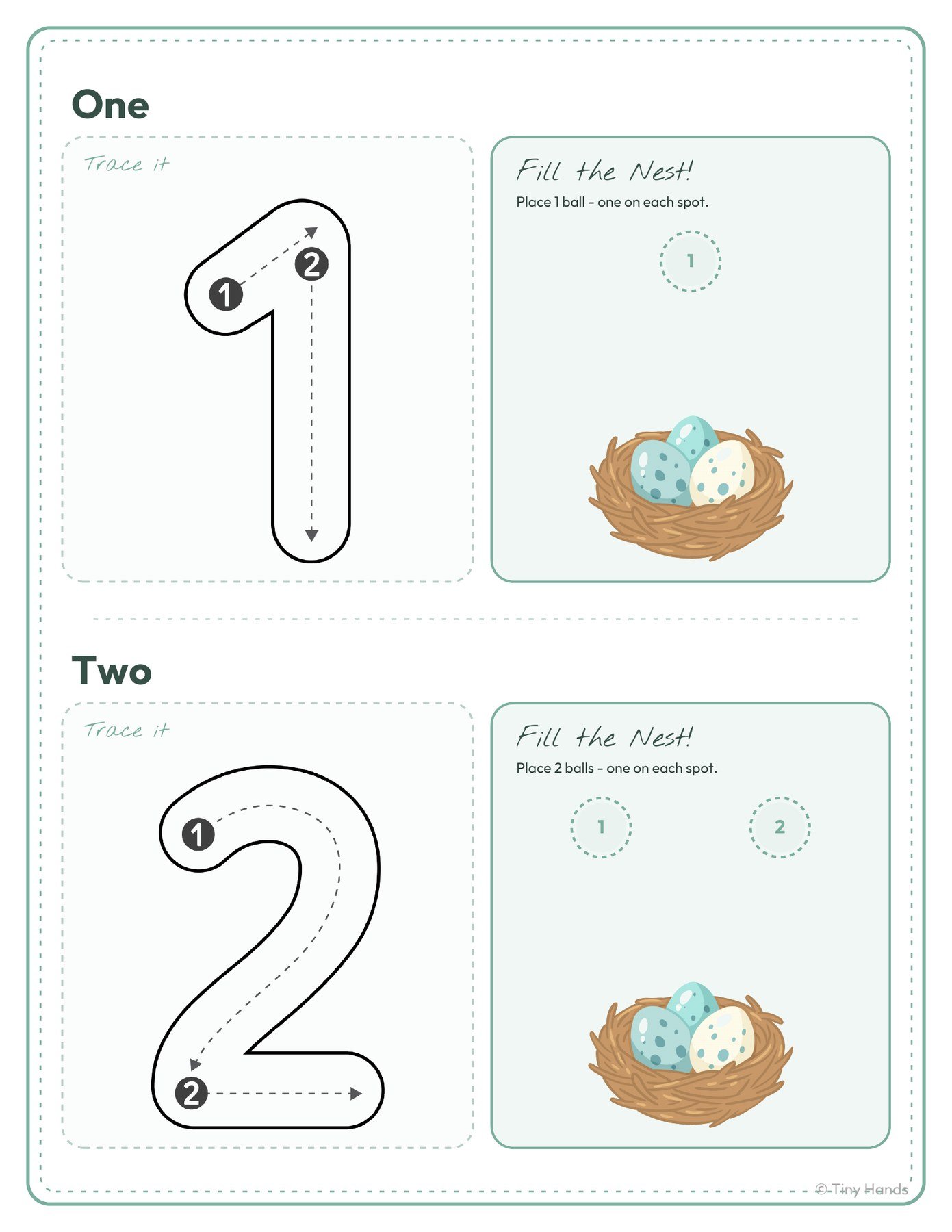Count & Trace Eggs 1–10