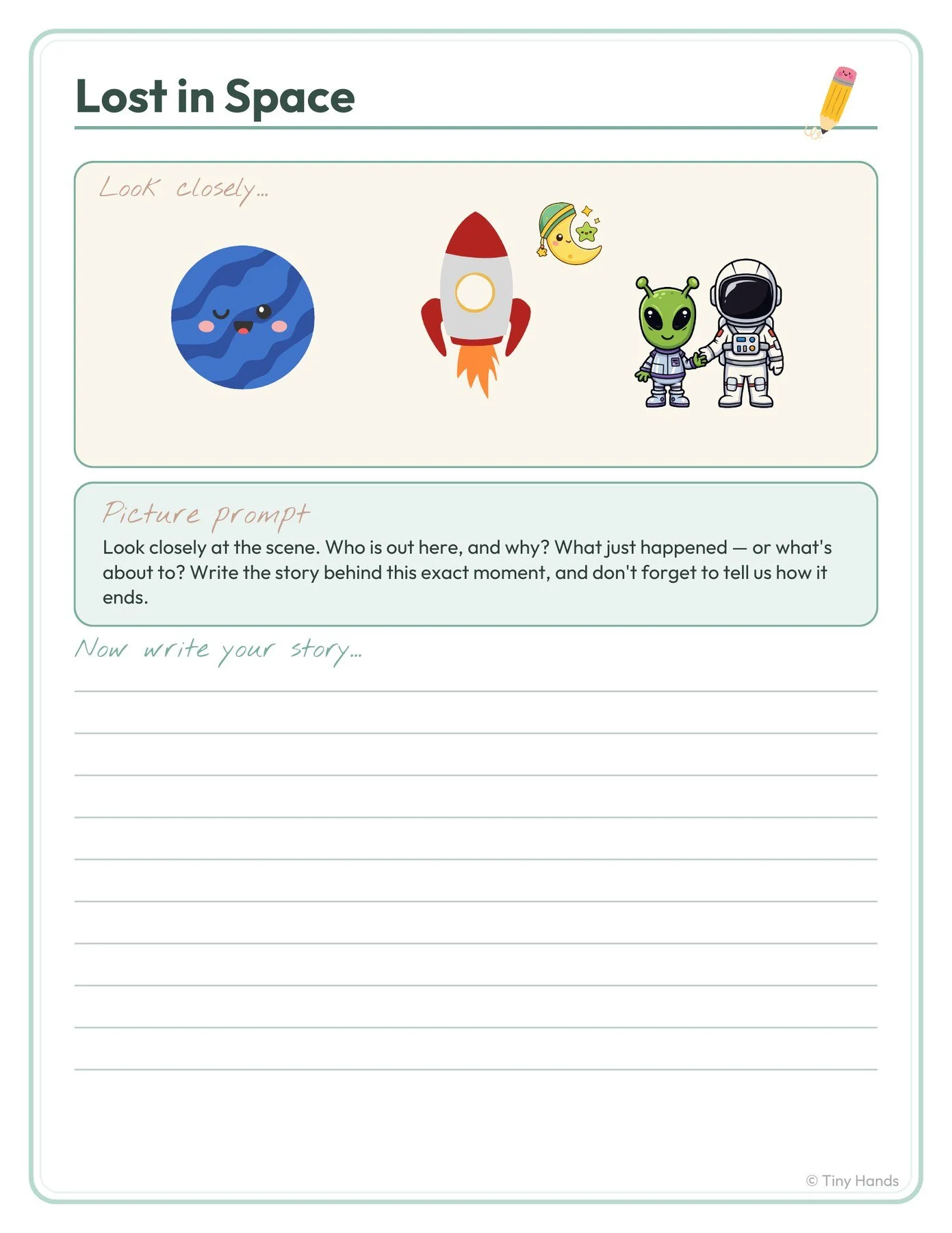 Lost in Space Picture Writing Prompt