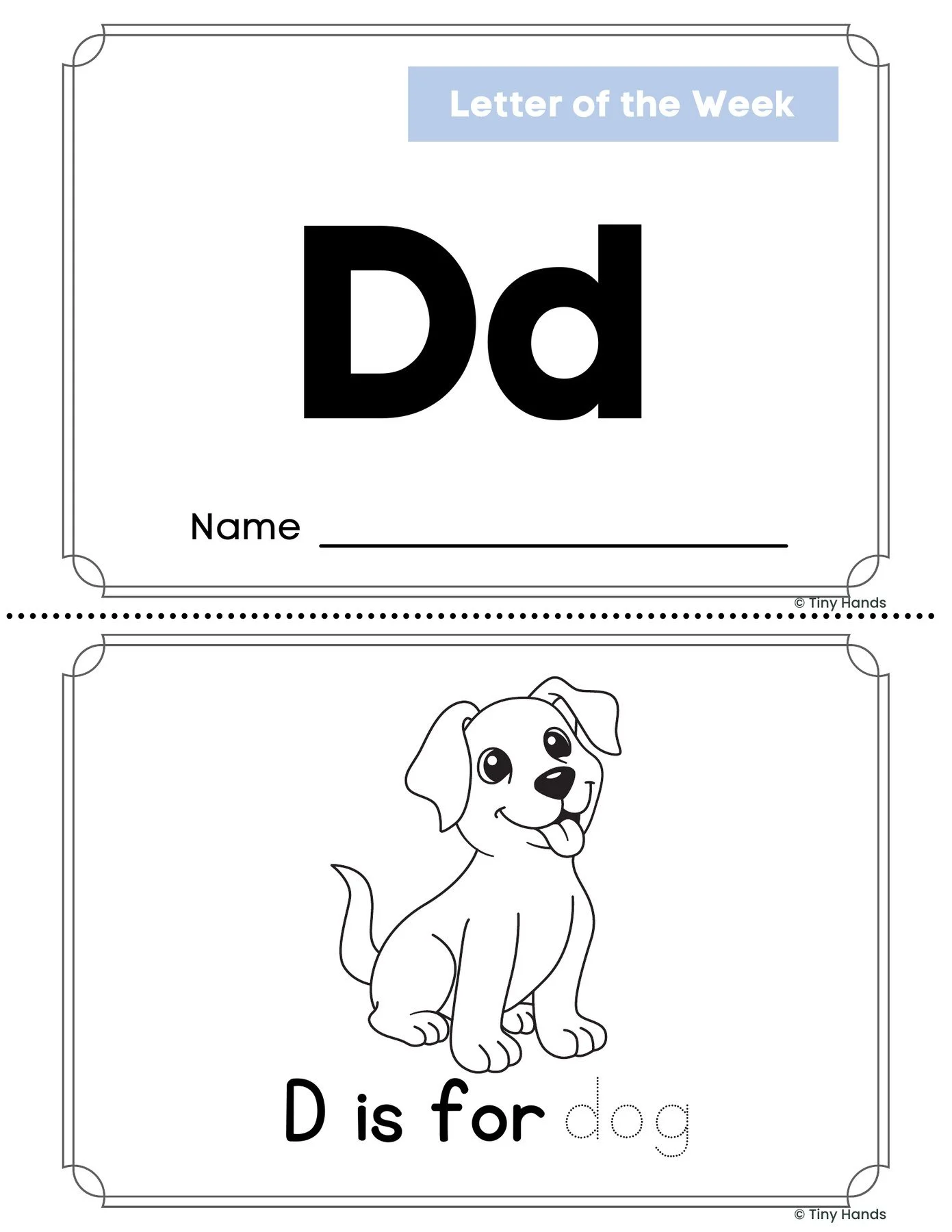 Letter D Book