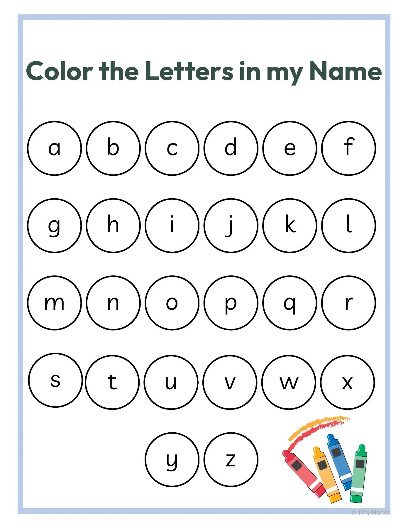 Color the Letters in My Name