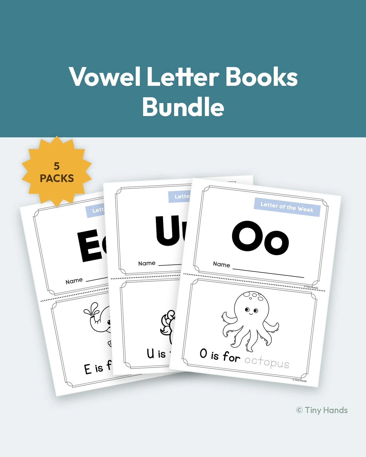 Vowel Letter Books Bundle