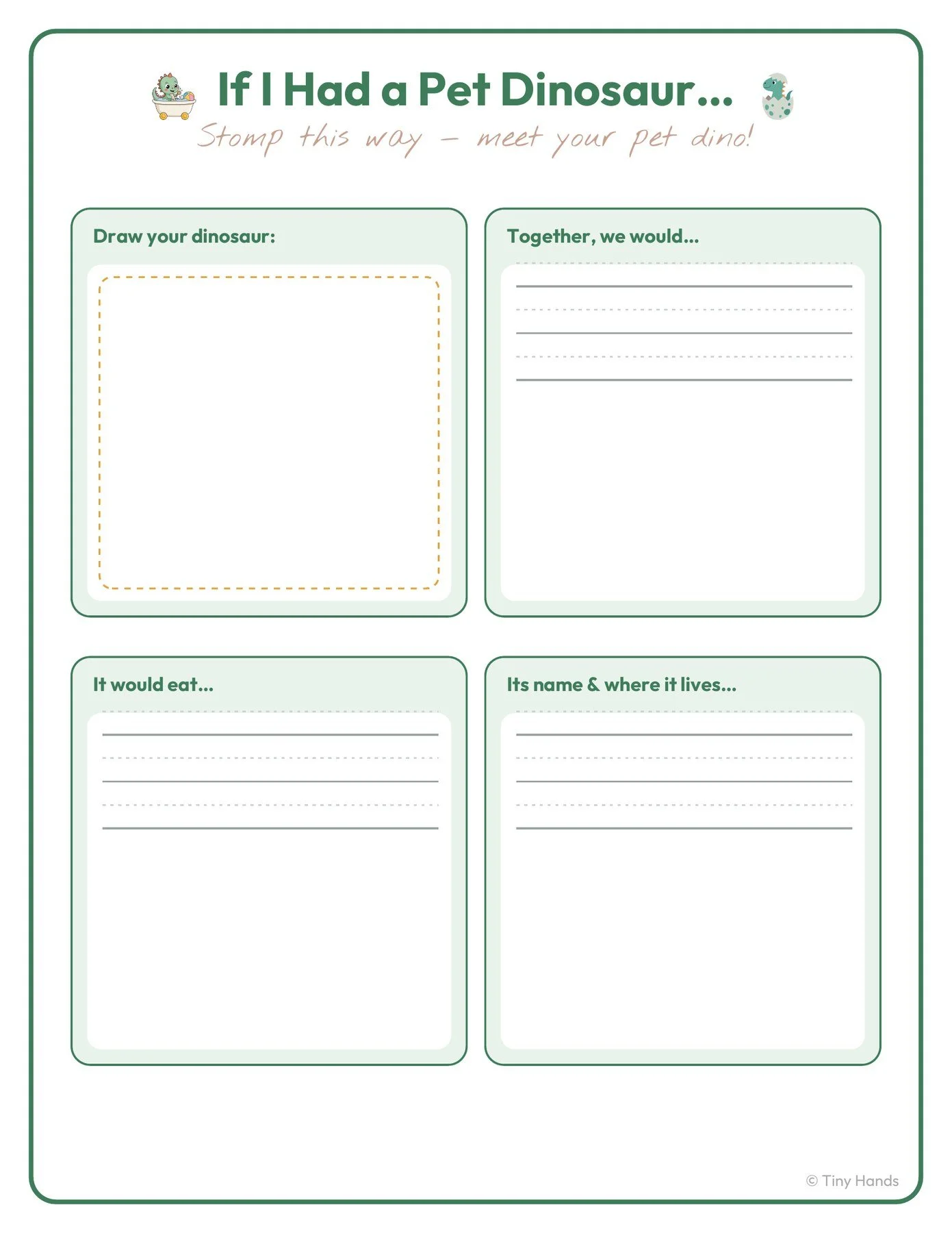 Dinosaur Writing Prompts