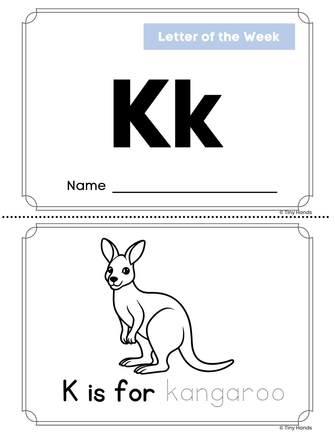 Letter K Book
