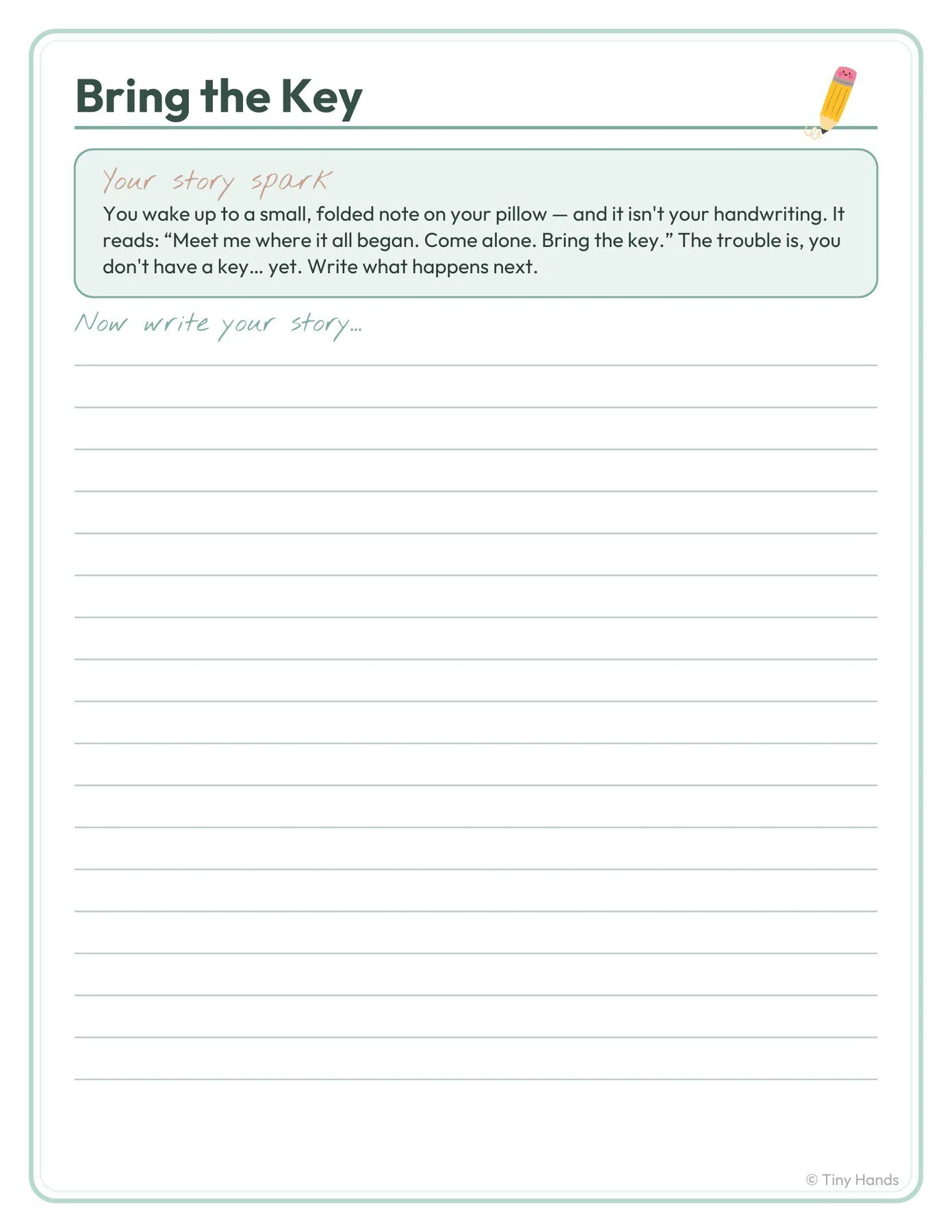 Bring the Key Story Starter