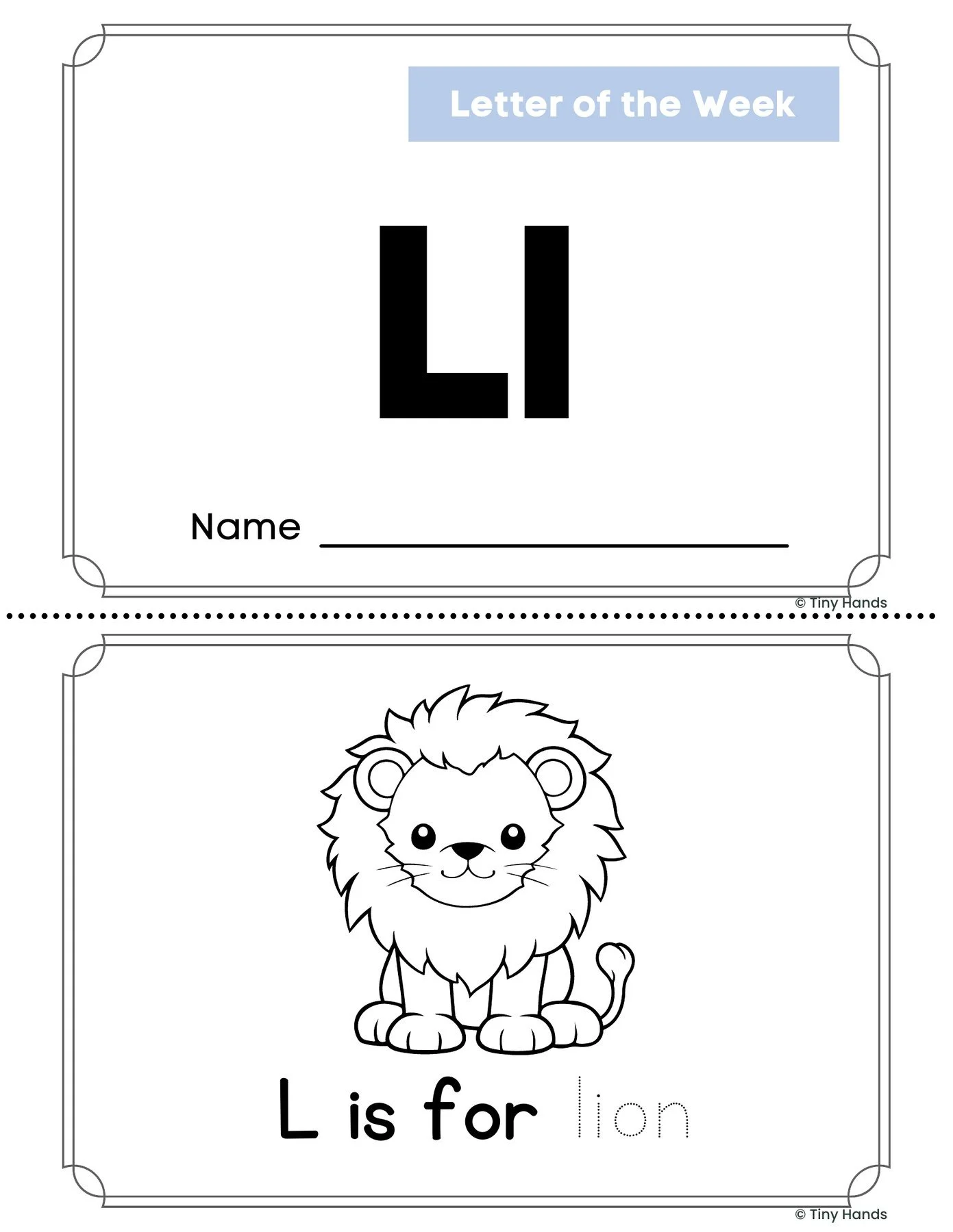 Letter L Book