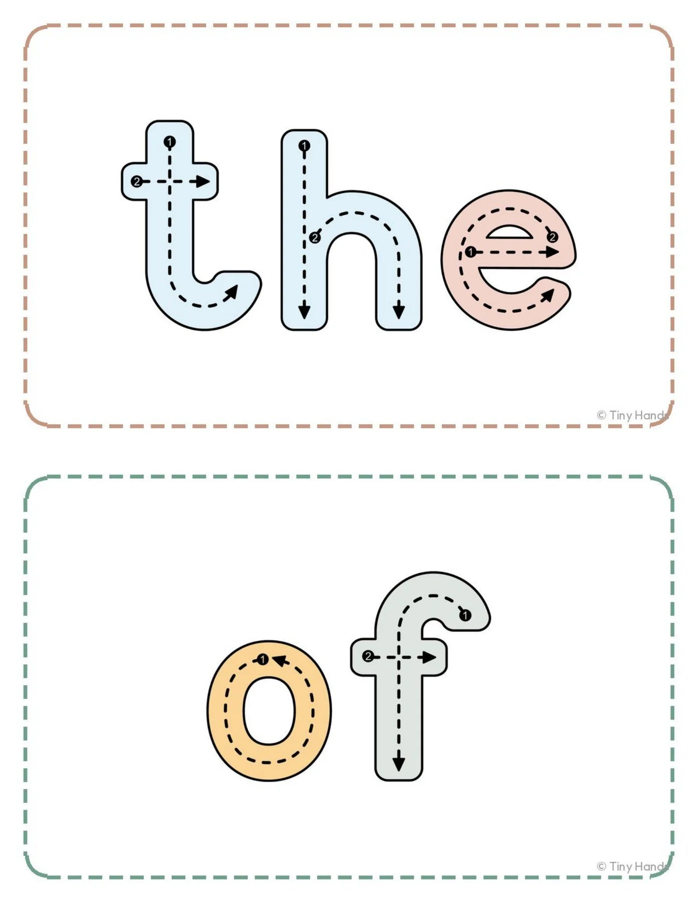 Fry Sight Word Playdough Mats First 100