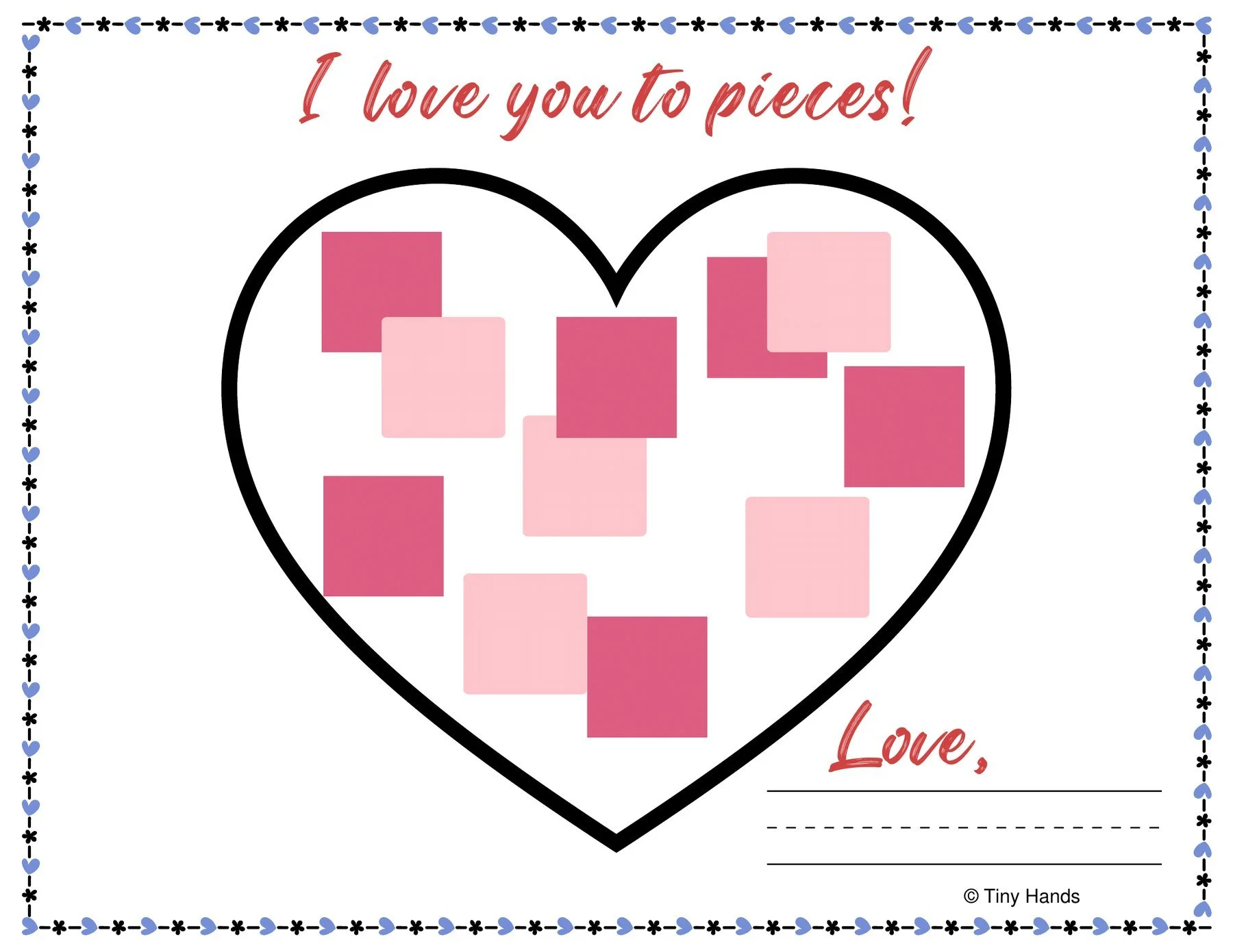 Mother's Day & Valentine's Heart Craft