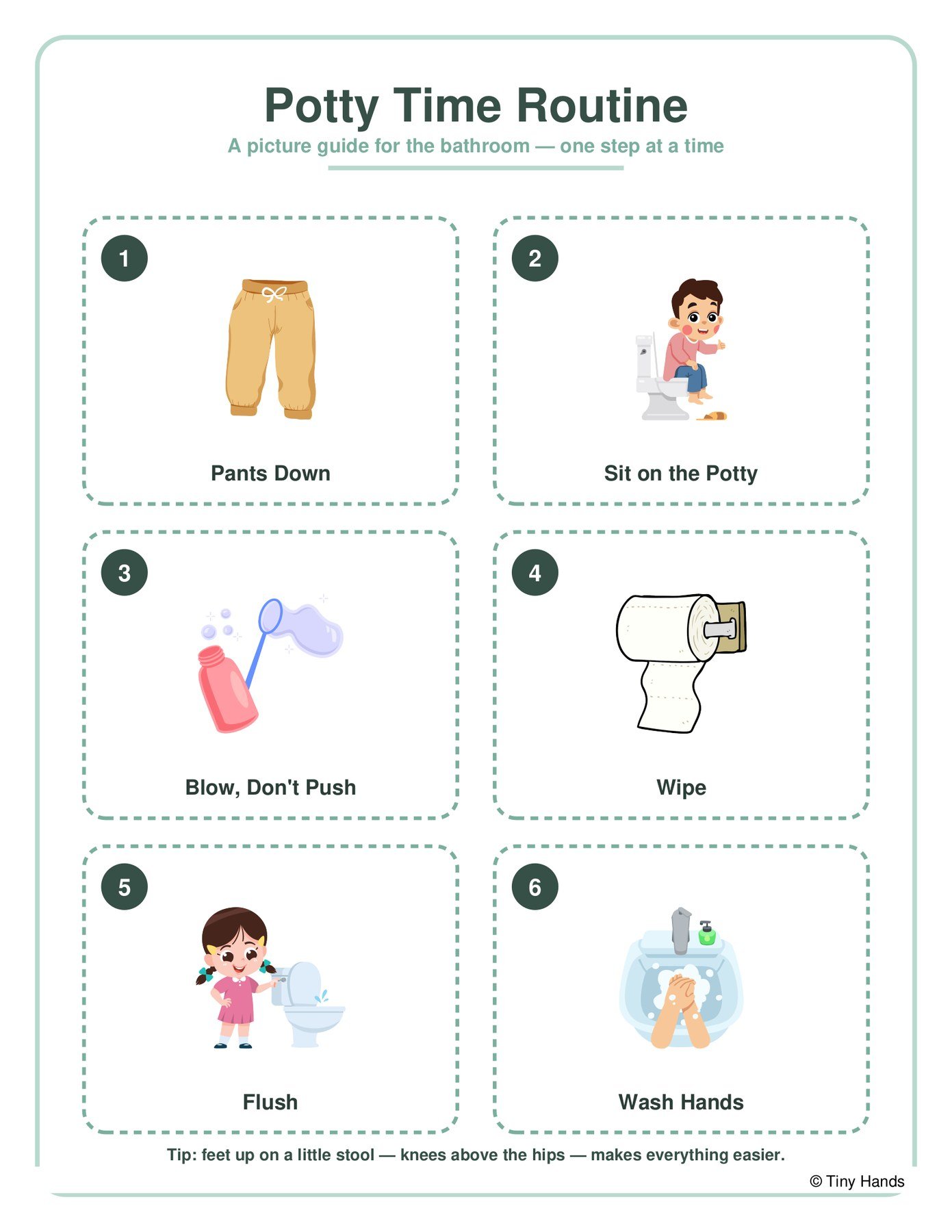 Potty Time Visual Routine