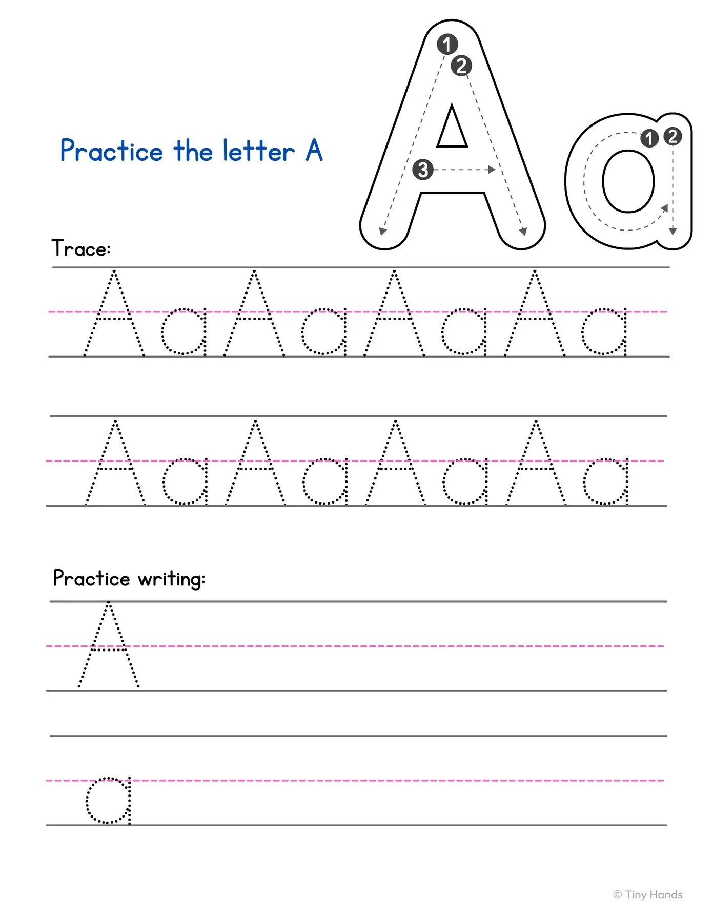 Alphabet Handwriting Practice Book
